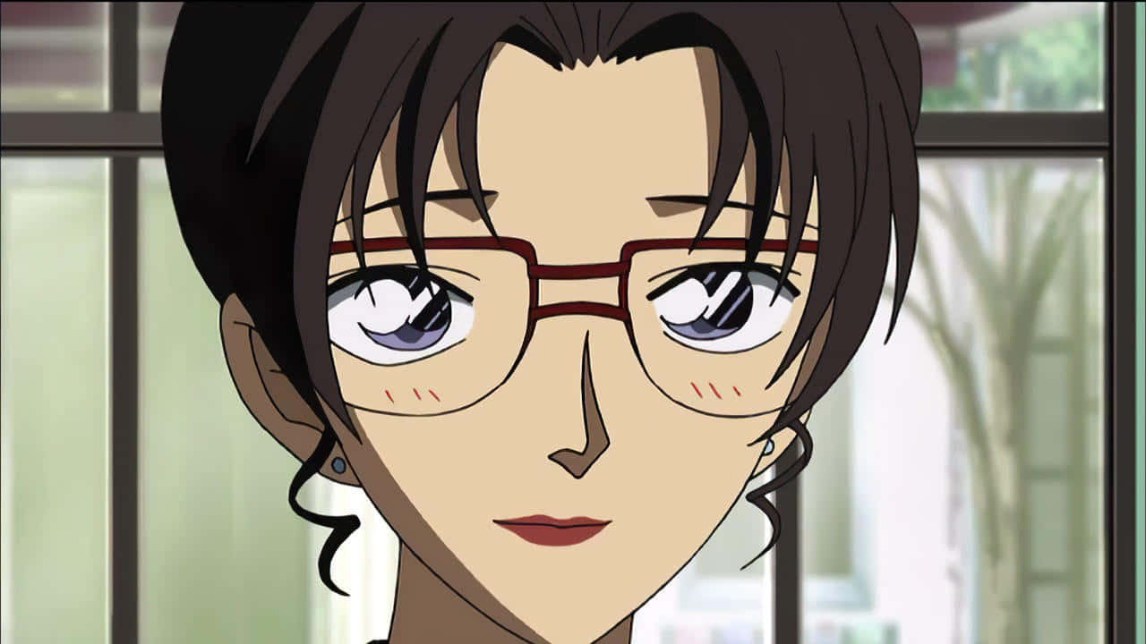 Eri Kisaki, dark hair, red glasses, HD Desktop Wallpaper