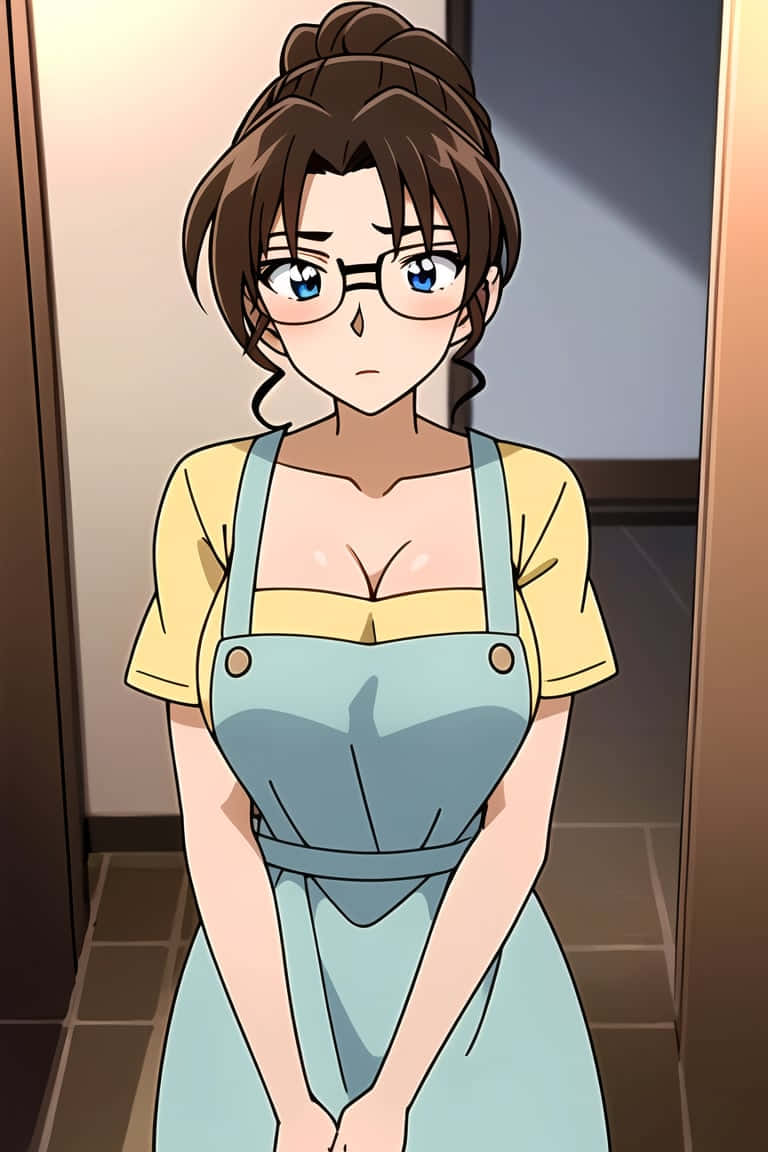 Eri Kisaki, anime character, yellow shirt, SD Phone Wallpaper