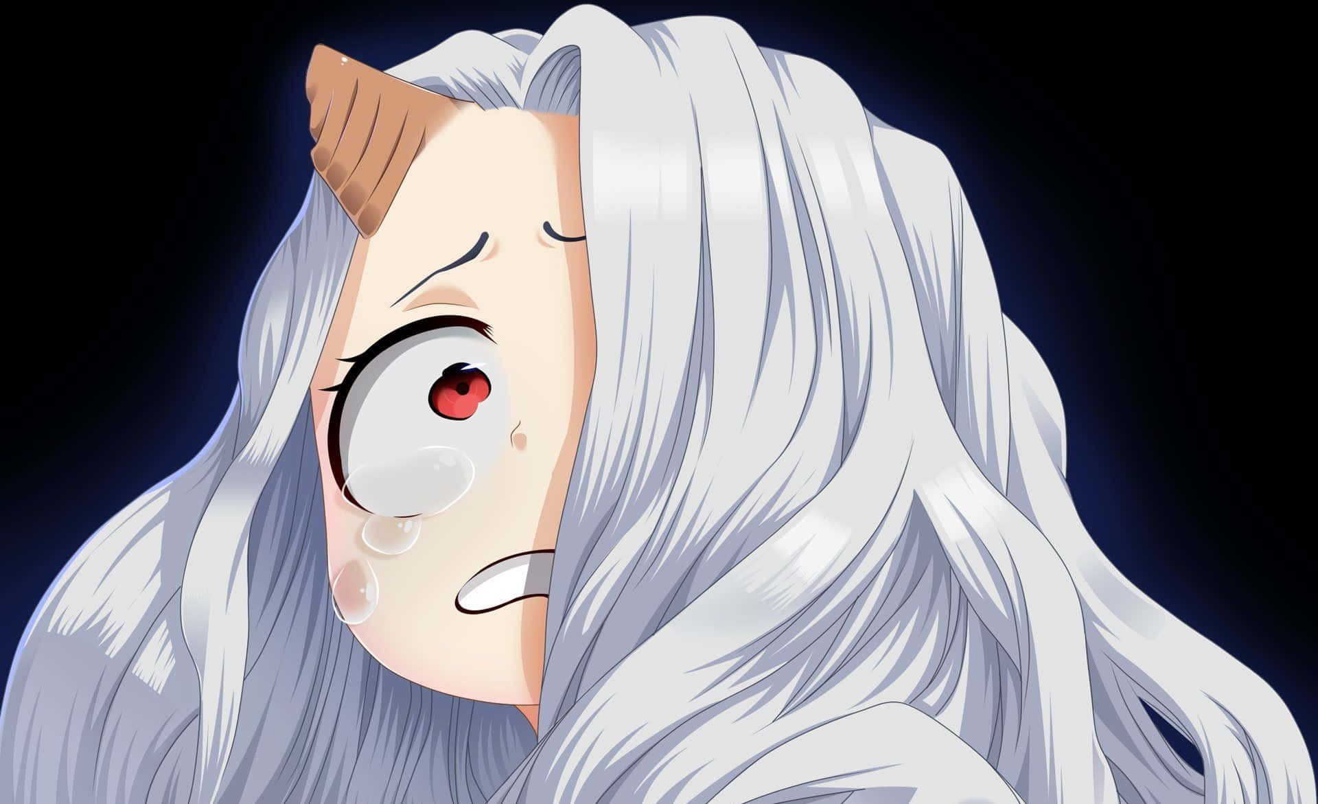 Eri, My Hero Academia, long silver hair, Full HD Desktop Wallpaper