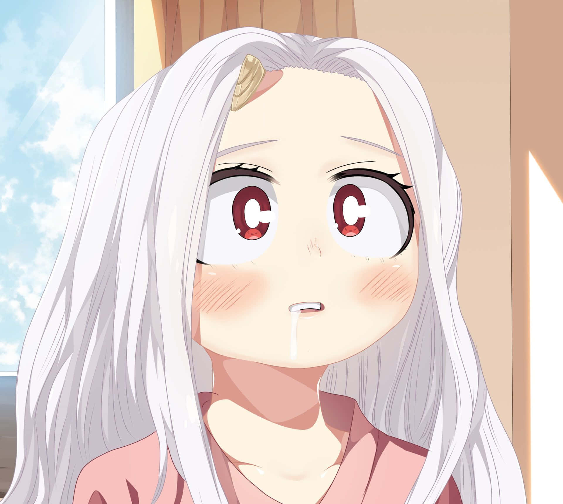 Eri, My Hero Academia, long white hair, Full HD Desktop Wallpaper