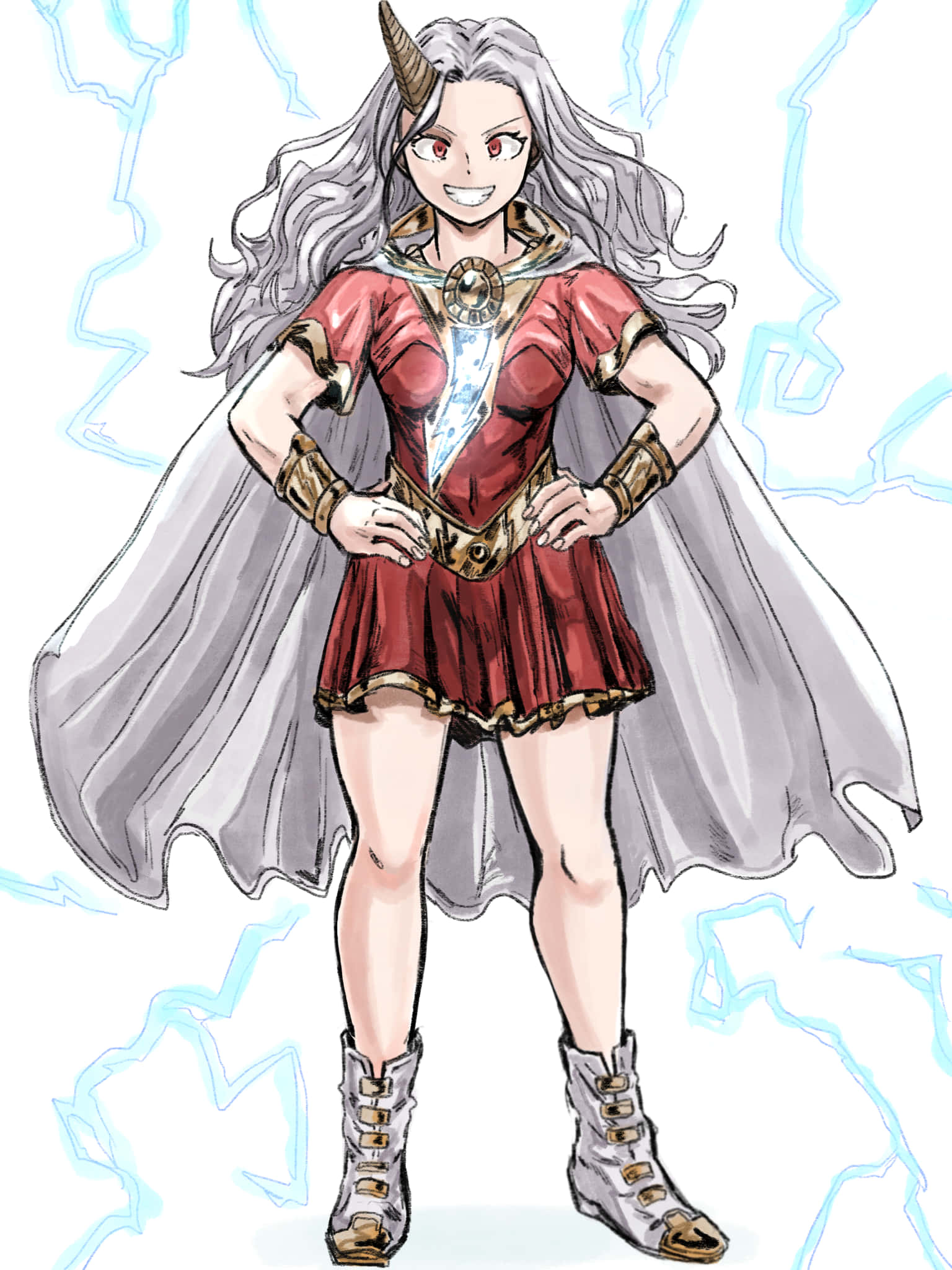 Eri, My Hero Academia, silver hair, Full HD Phone Wallpaper