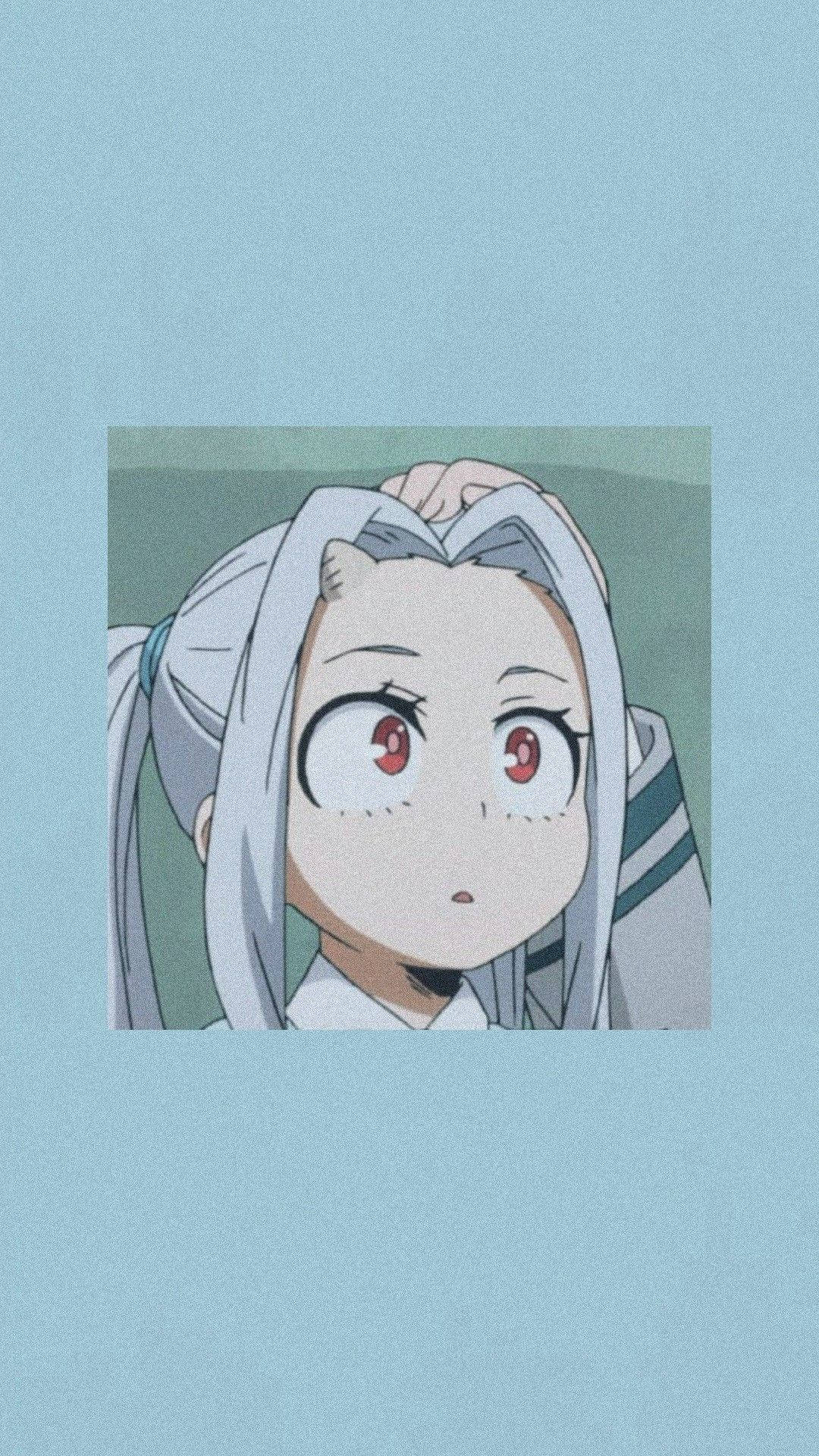 Eri, silver hair, red eyes, Full HD Phone Wallpaper