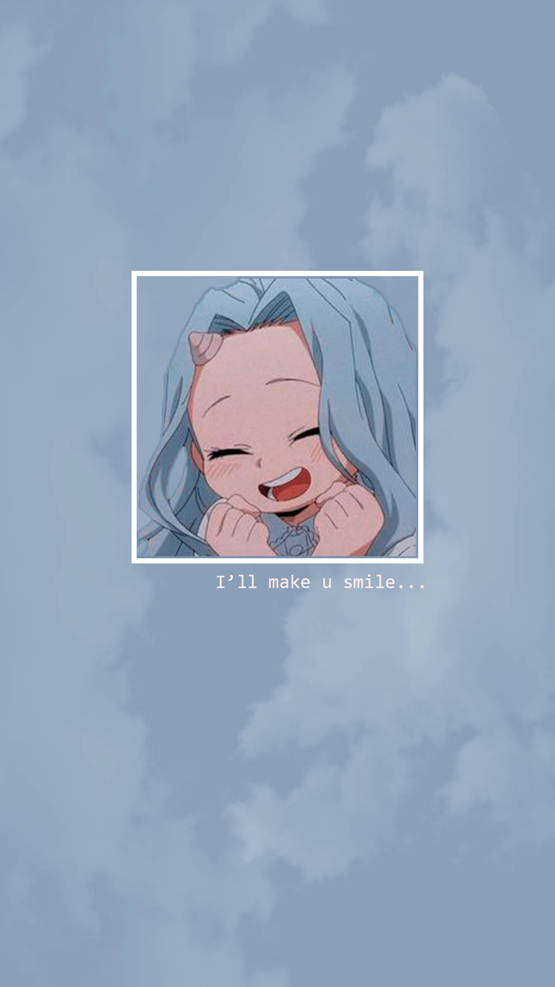 Eri, light blue hair, white frame, Full HD Phone Wallpaper