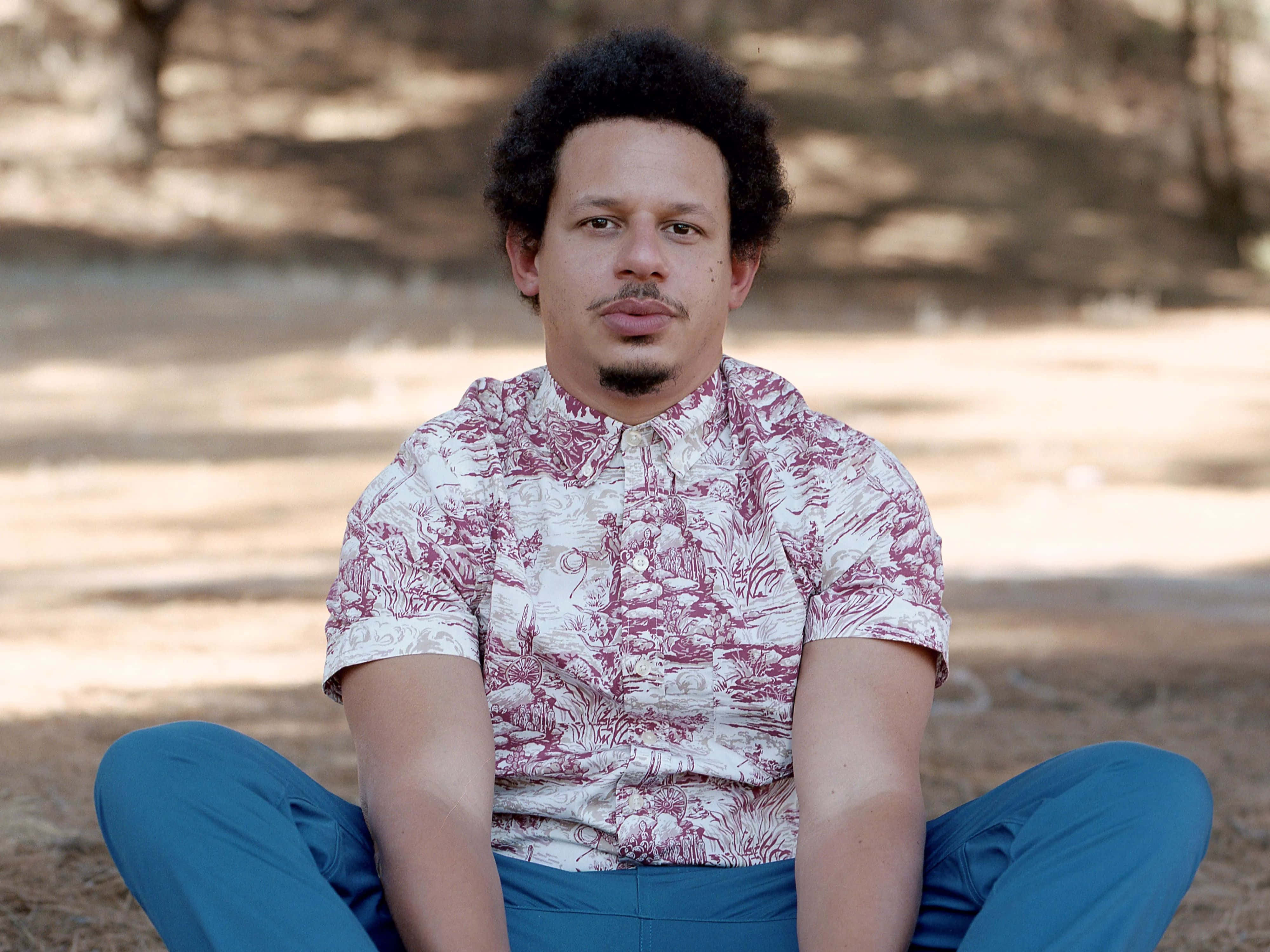 Eric Andre, sunlit park, curly hair, 4K Desktop Wallpaper