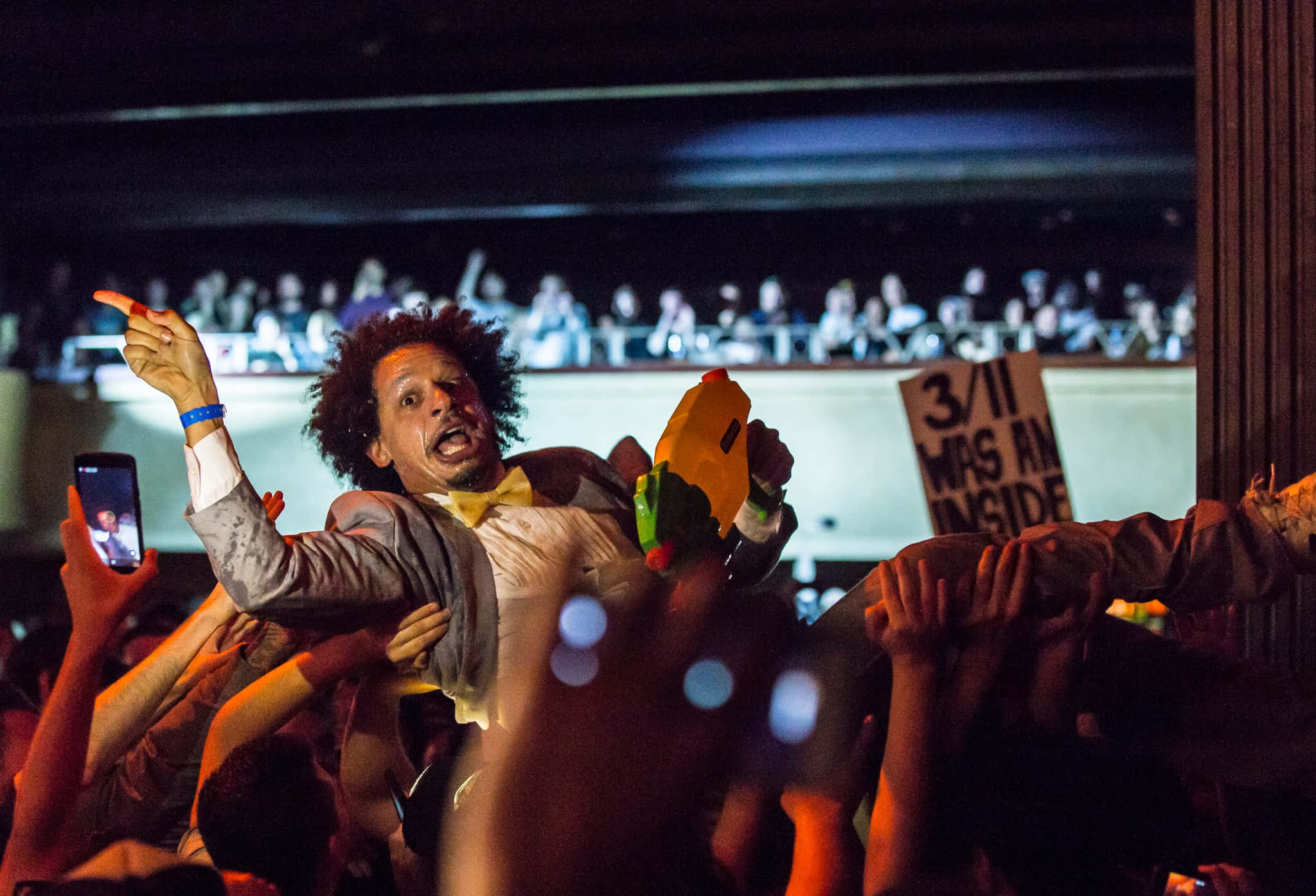 Eric Andre, crowd surfing, concert, Full HD Desktop Wallpaper