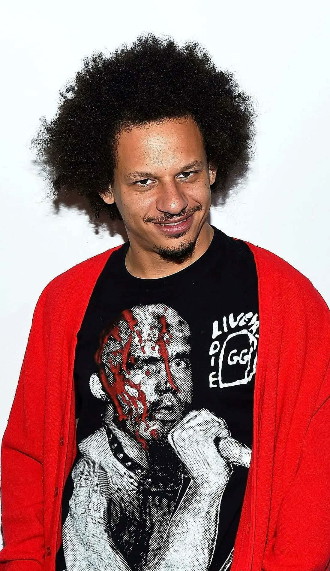 Eric Andre, red cardigan, afro, HD Phone Wallpaper