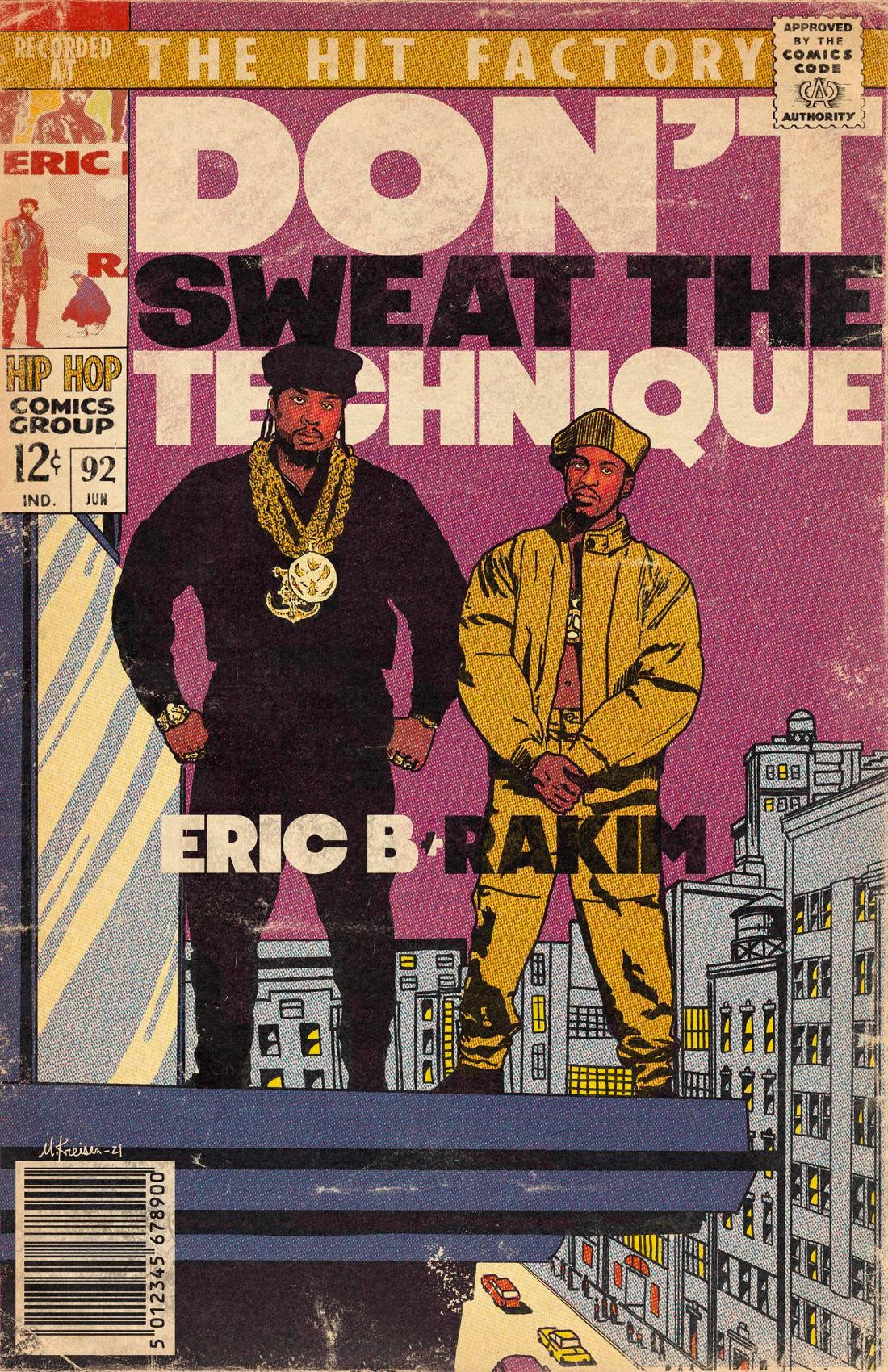Eric B And Rakim, comic book cover, cityscape, HD Phone Wallpaper