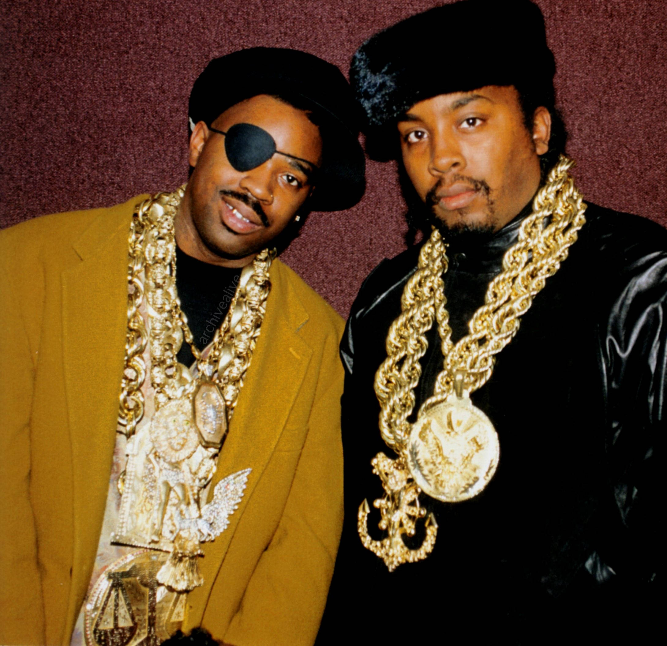Eric B And Rakim, gold chain, 90s hip-hop style, Full HD Desktop Wallpaper