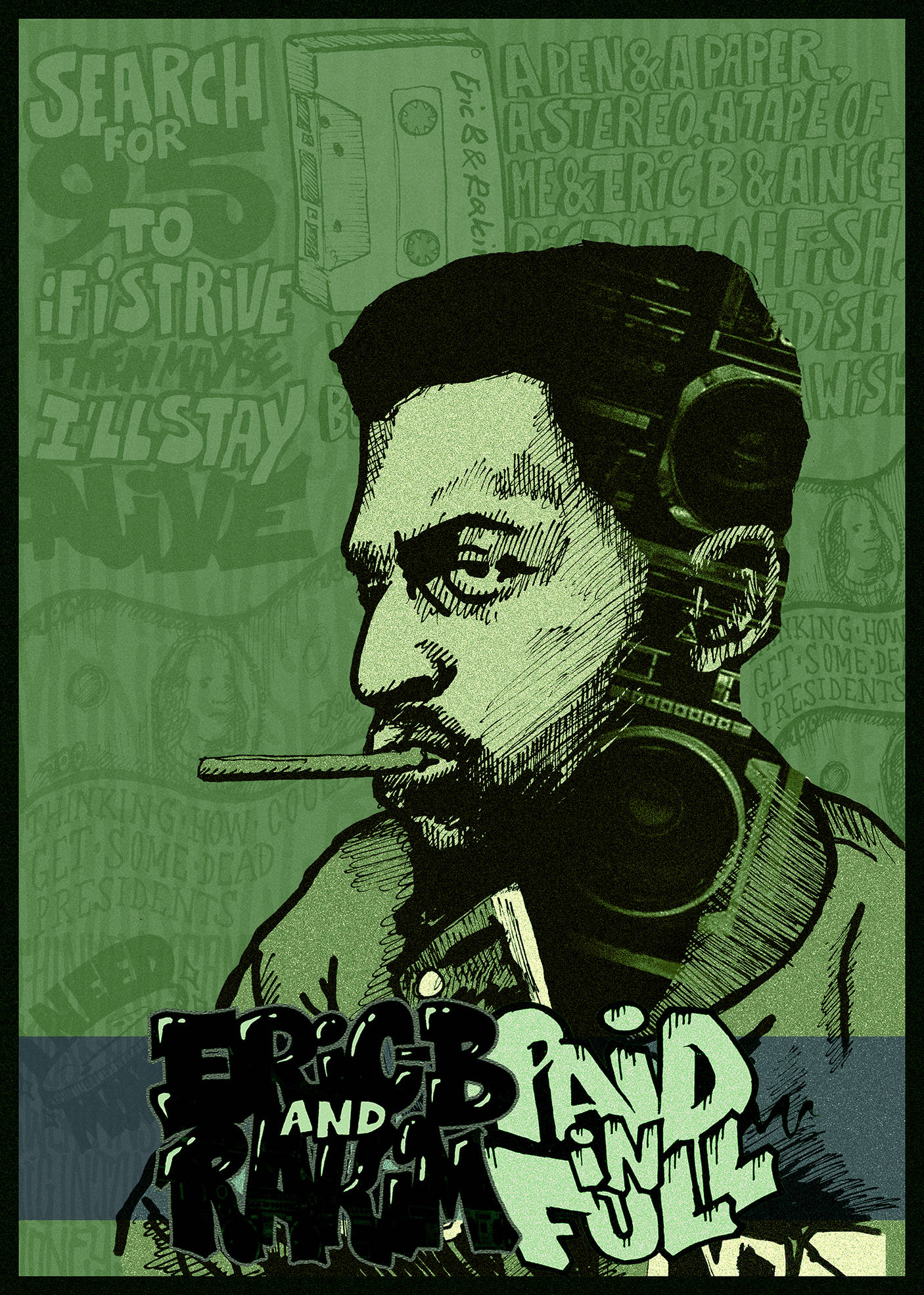 Eric B And Rakim, boombox, cigarette, Full HD Phone Wallpaper