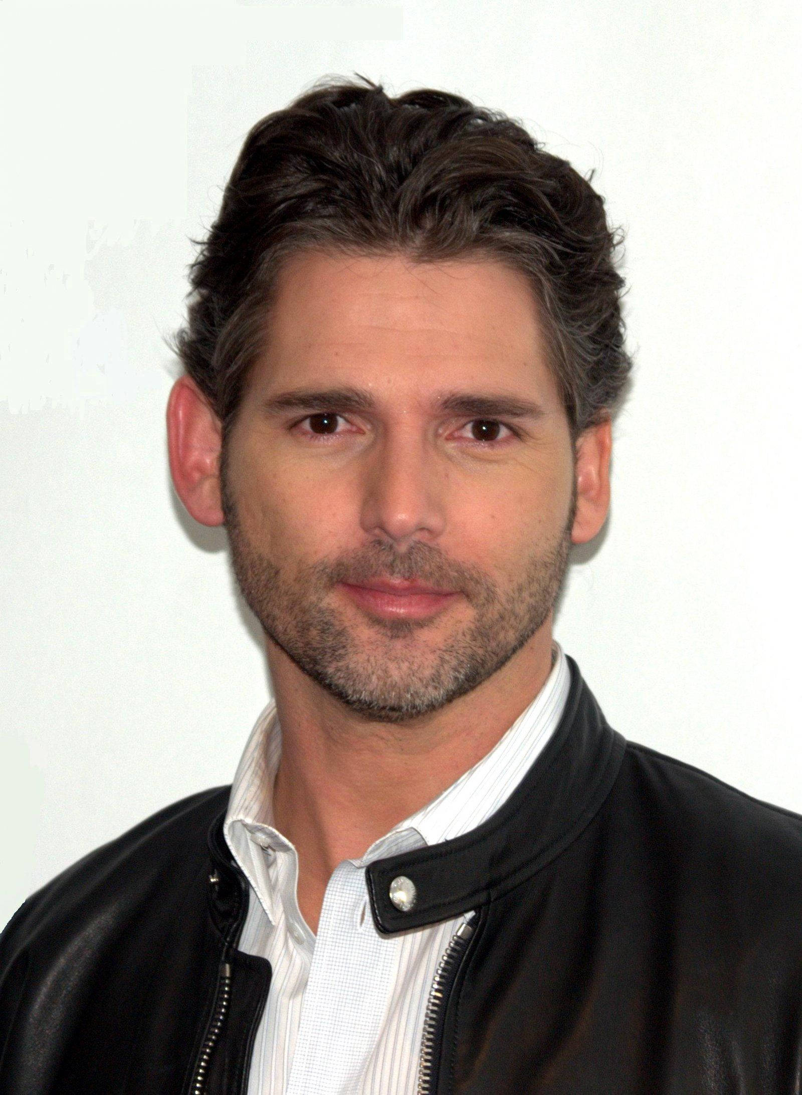 Eric Bana, black leather jacket, white collared shirt, Full HD Phone Wallpaper