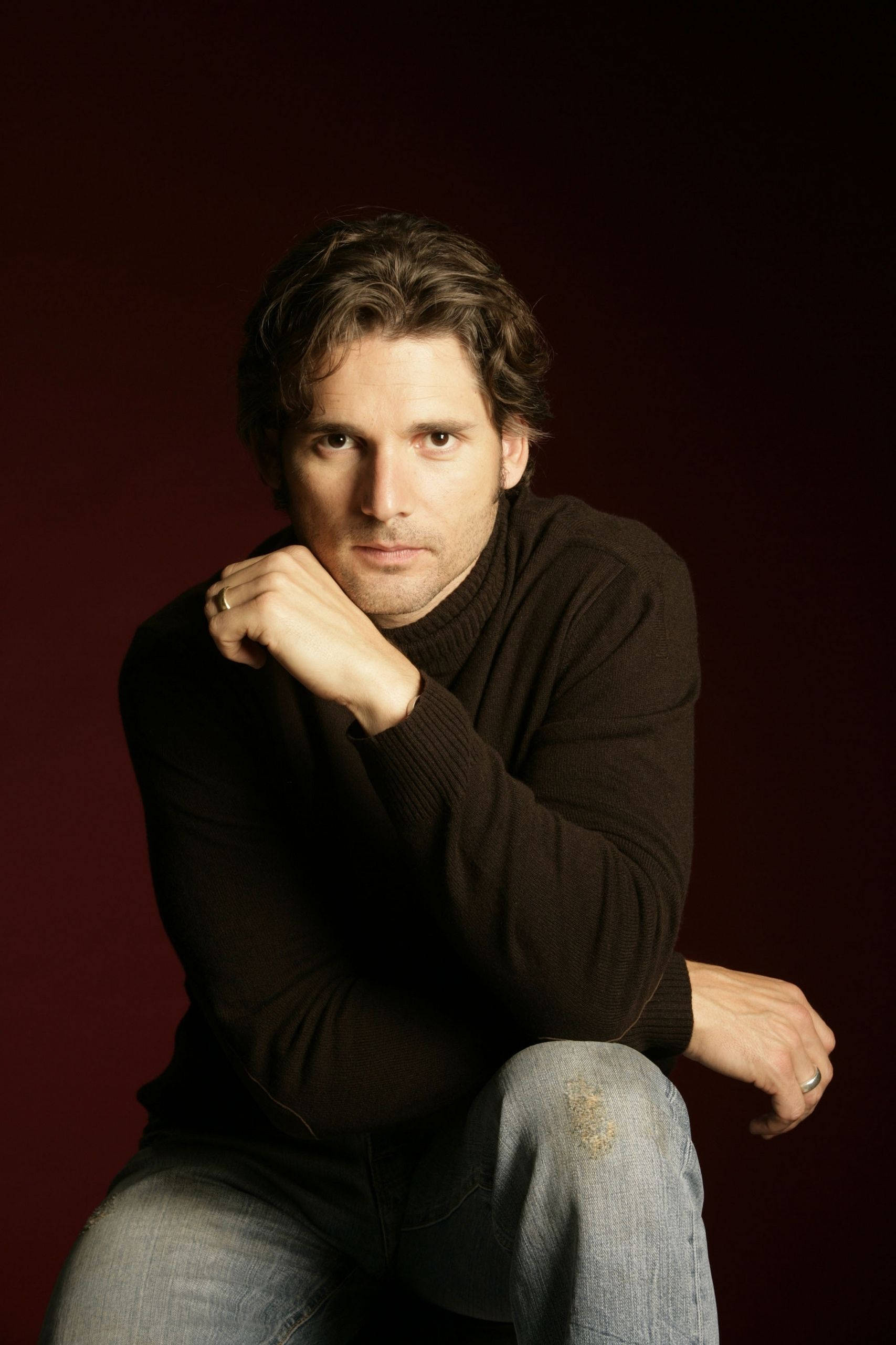 Eric Bana, Australian actor, dark turtleneck, 2K Phone Wallpaper