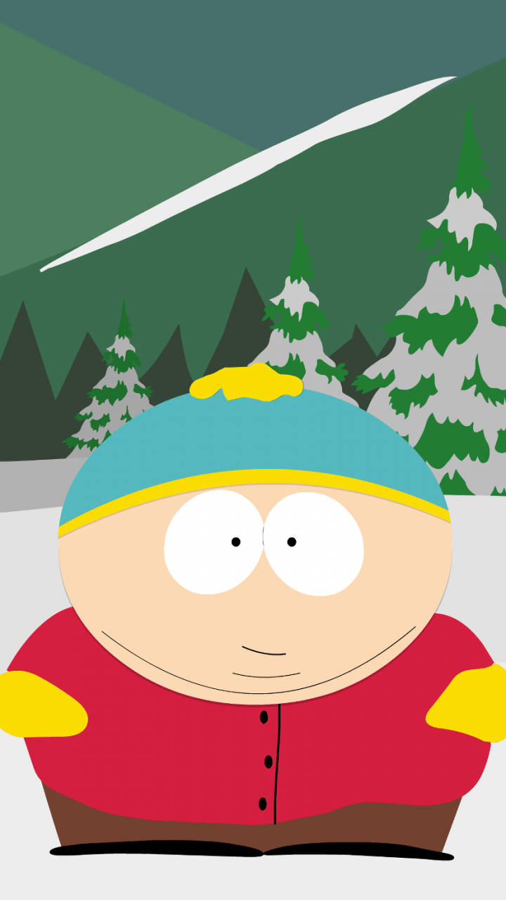 Eric Cartman, red jacket, blue hat, HD Phone Wallpaper