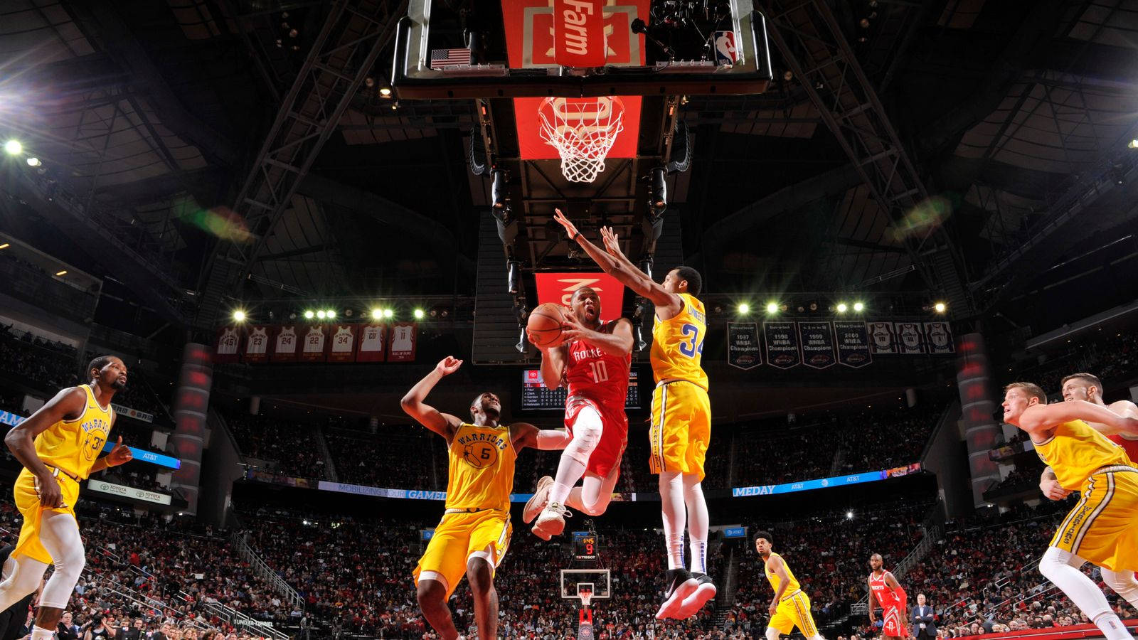 Eric Gordon, layup shot, red, HD Desktop Wallpaper