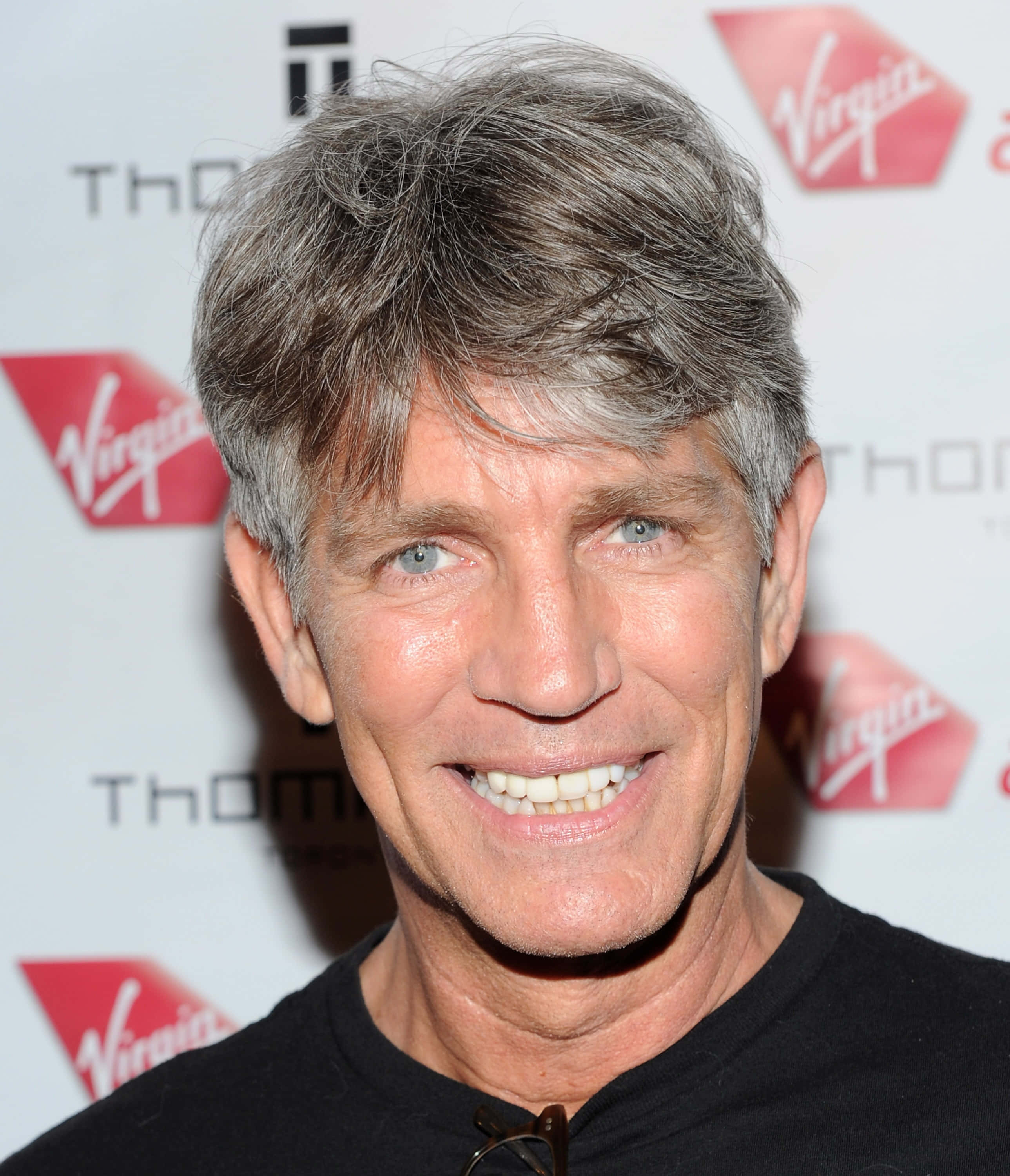 Eric Roberts, gray hair, blue eyes, 2K Phone Wallpaper