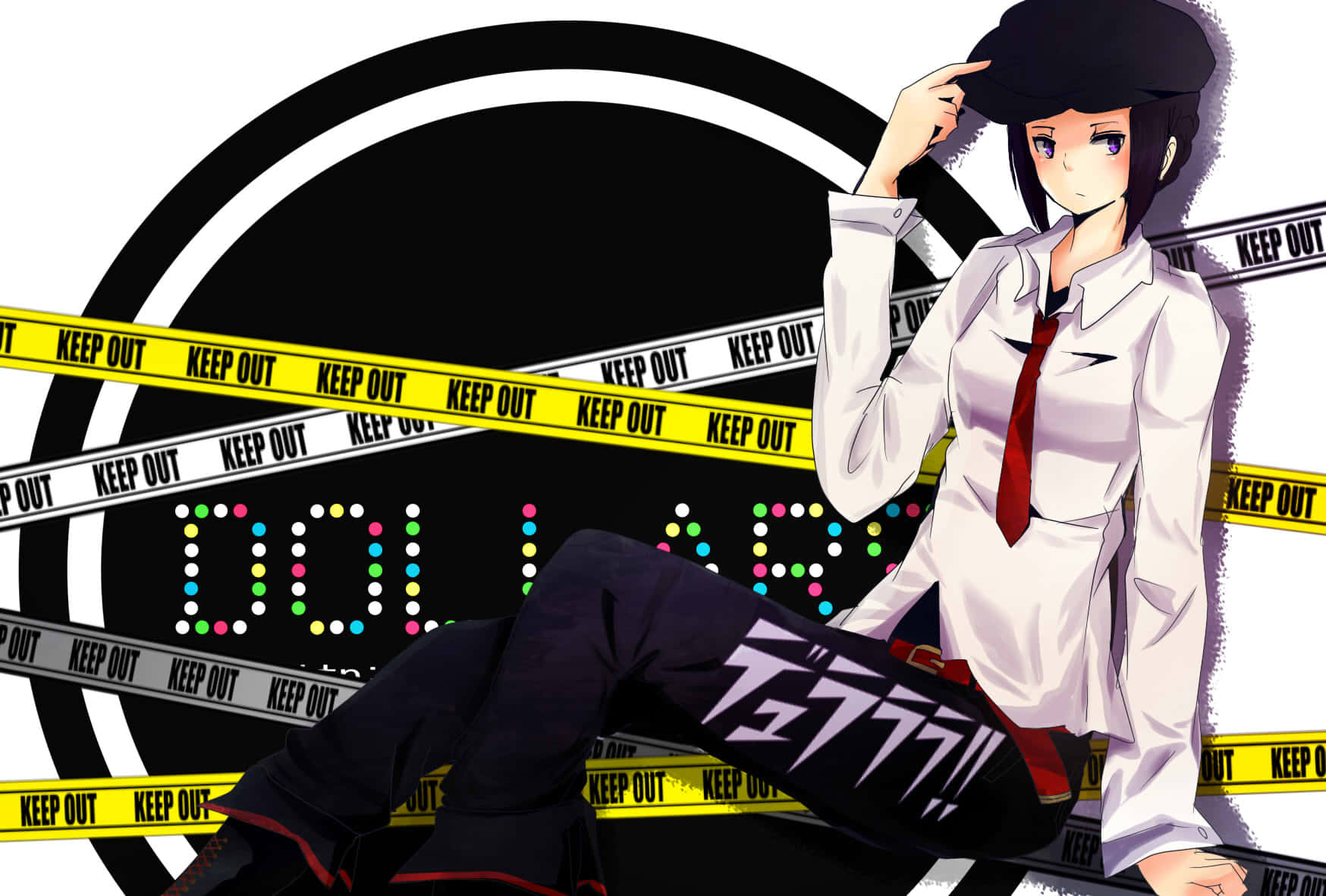 Erika Karisawa, white shirt, red tie, HD Desktop Wallpaper