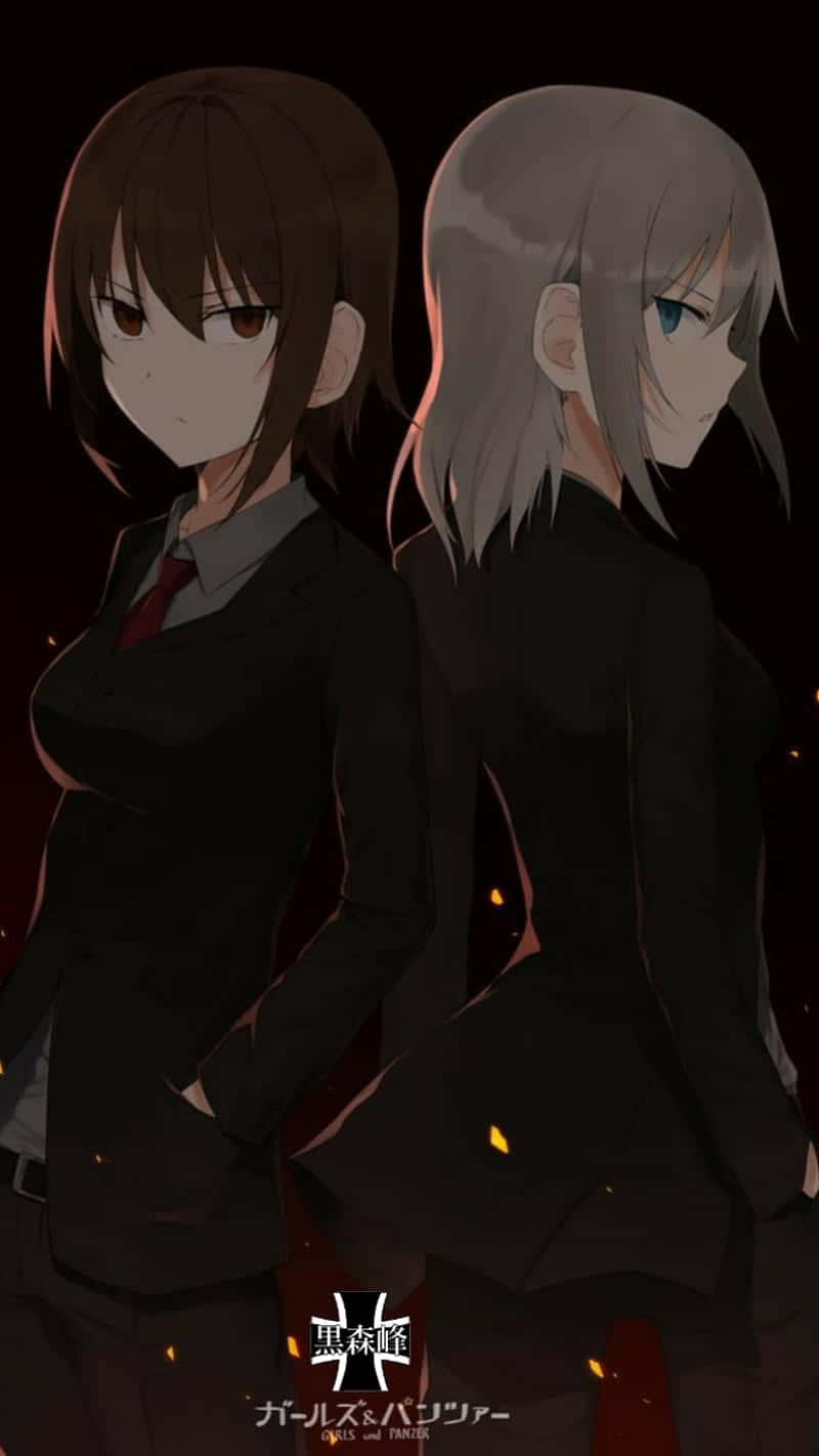 Erika Karisawa, black school uniforms, dark background, HD Phone Wallpaper