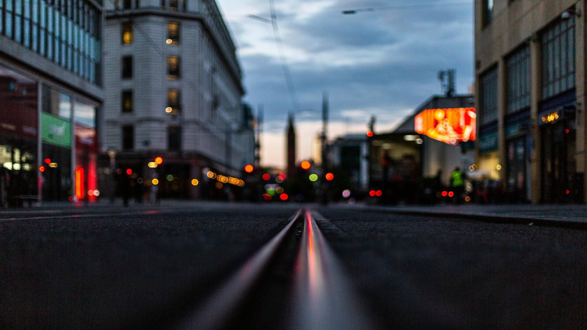 Eritrea, tram tracks, city street, Full HD Desktop Wallpaper