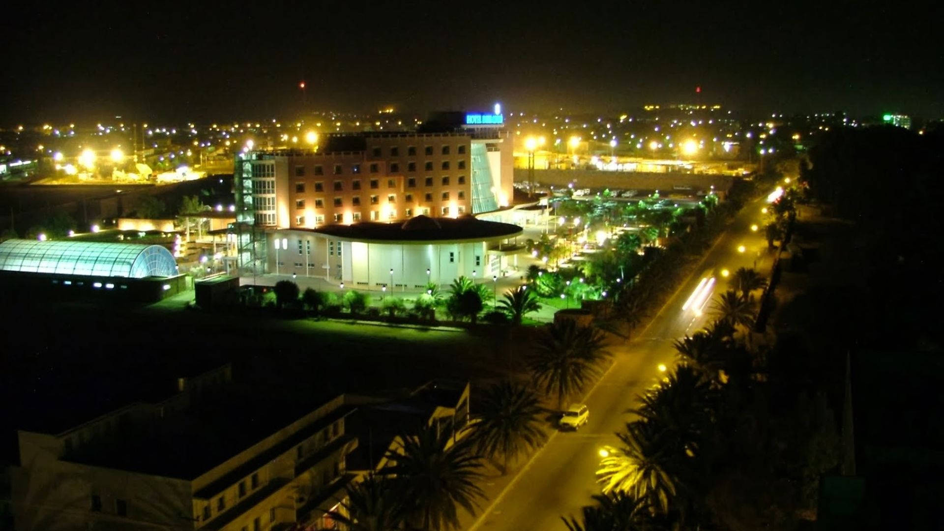 Eritrea, night, cityscape, Full HD Desktop Wallpaper