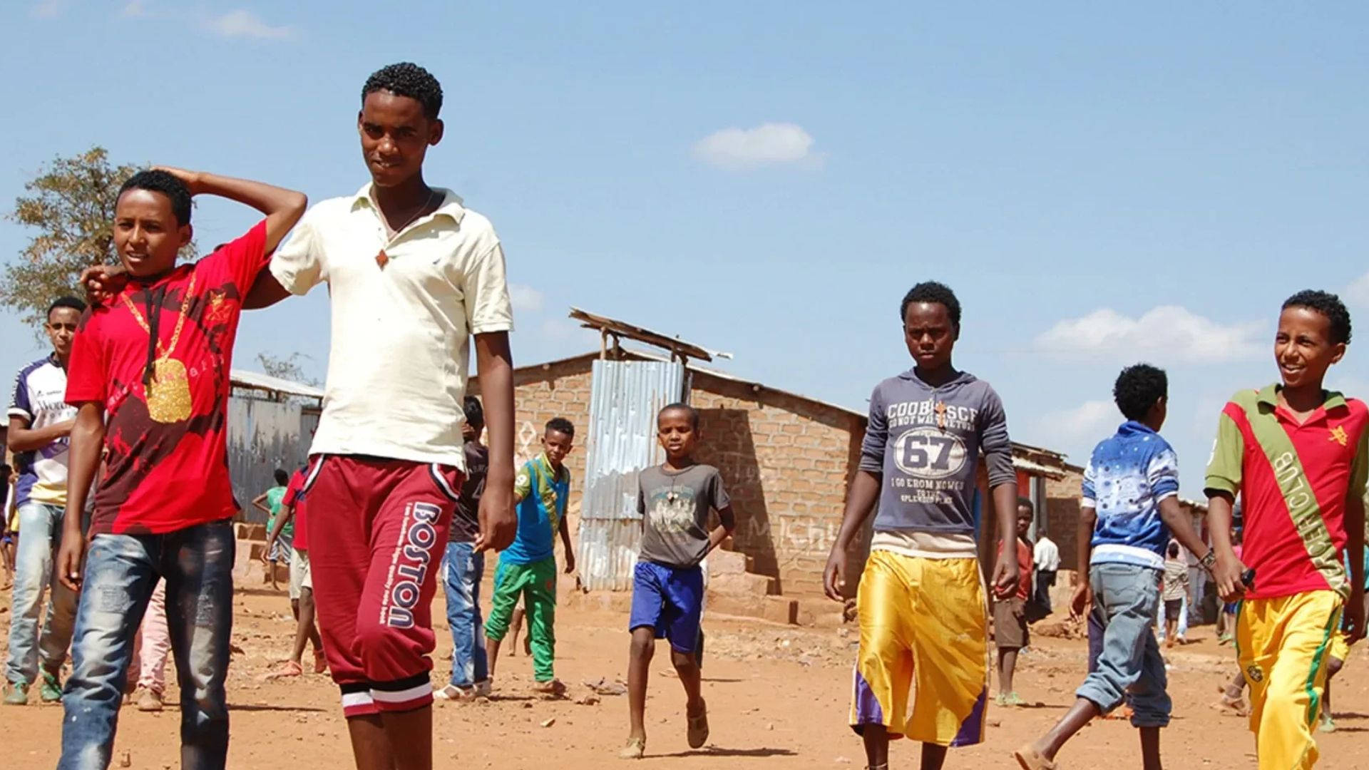 Eritrea, children, colorful clothes, Full HD Desktop Wallpaper