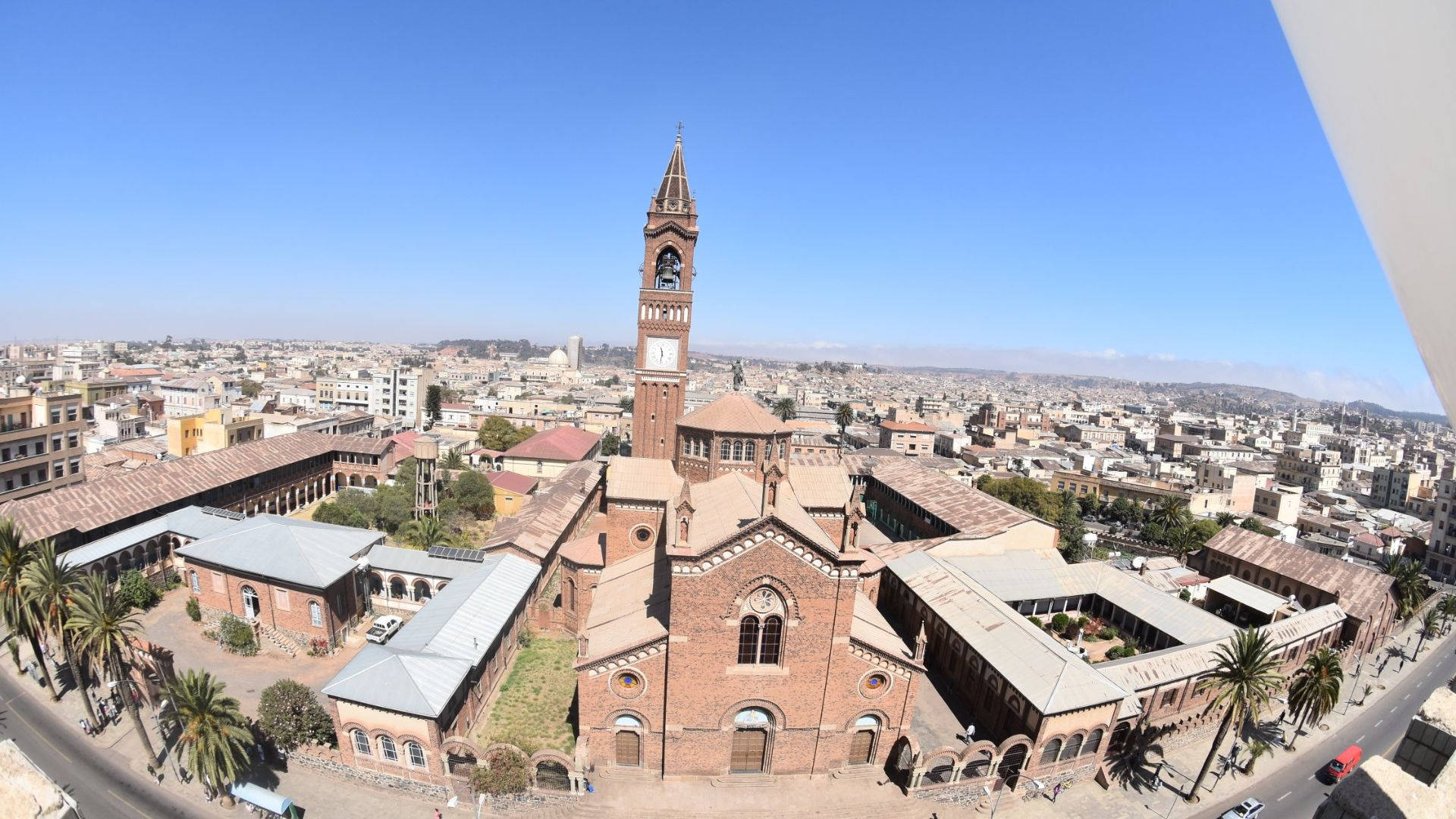 Eritrea, church, brick church, Full HD Desktop Wallpaper