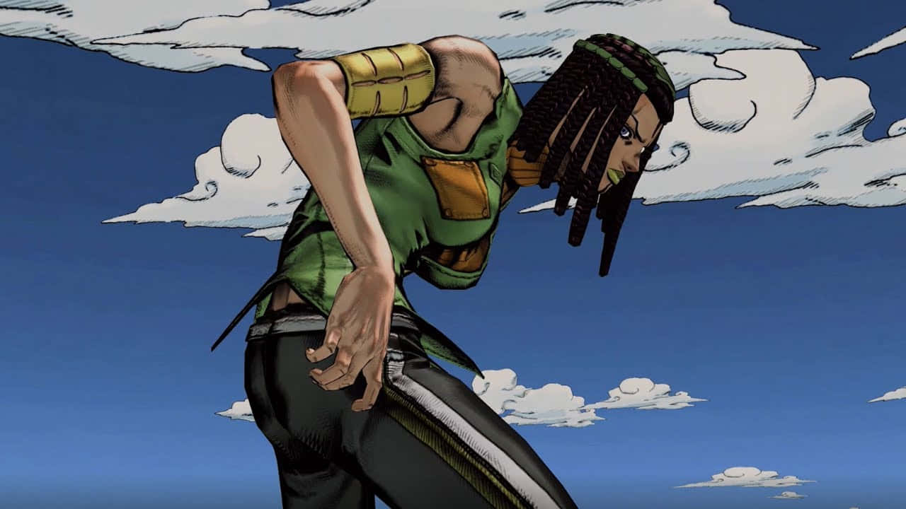Ermes Costello, manga character, dreadlocks, HD Desktop Wallpaper
