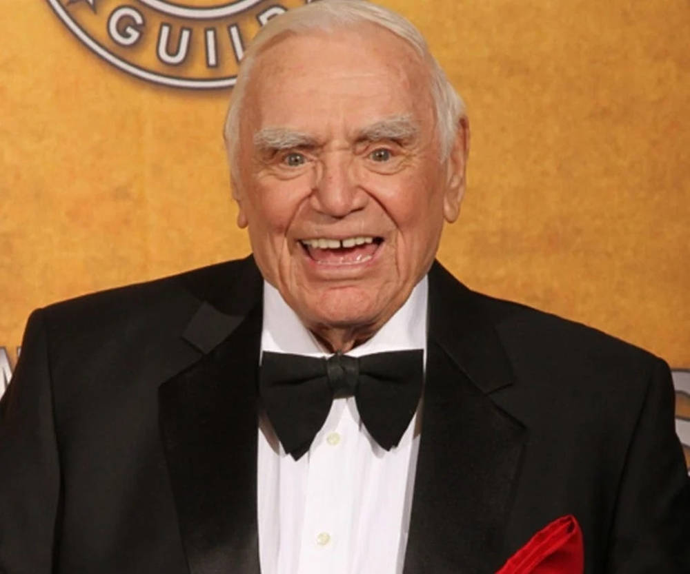 Ernest Borgnine, black tuxedo, red pocket square, SD Desktop Wallpaper
