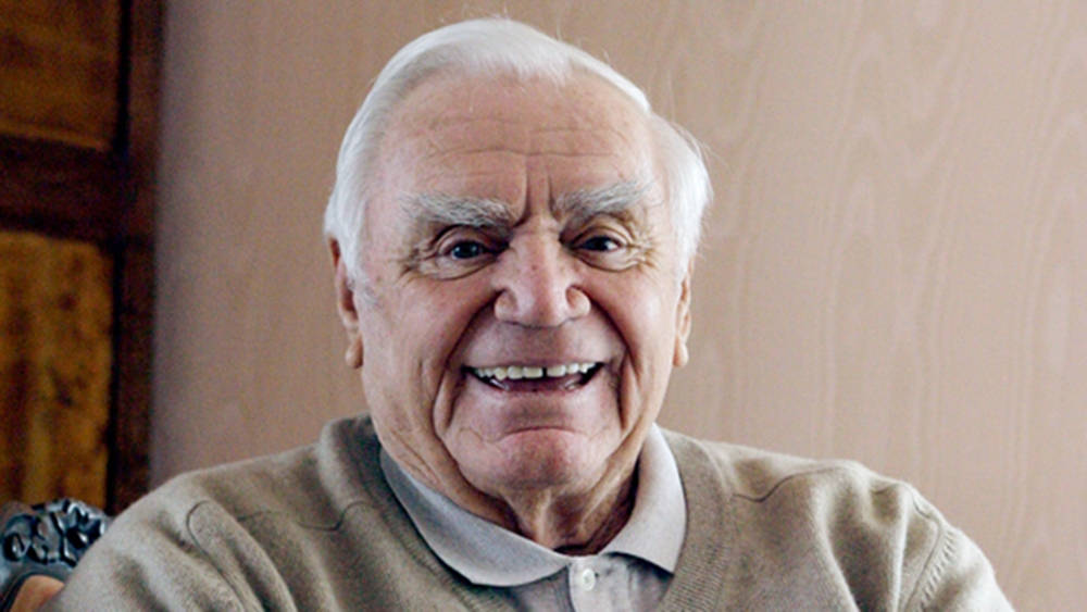 Ernest Borgnine, veteran actor, smiling portrait, SD Desktop Wallpaper