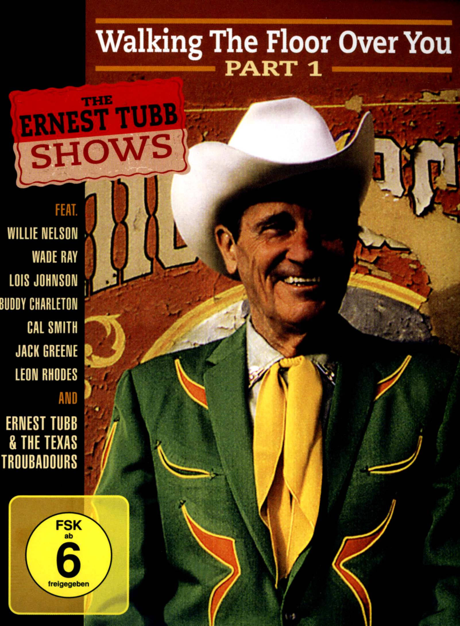 Ernest Tubb, green cowboy suit, yellow tie, Full HD Phone Wallpaper