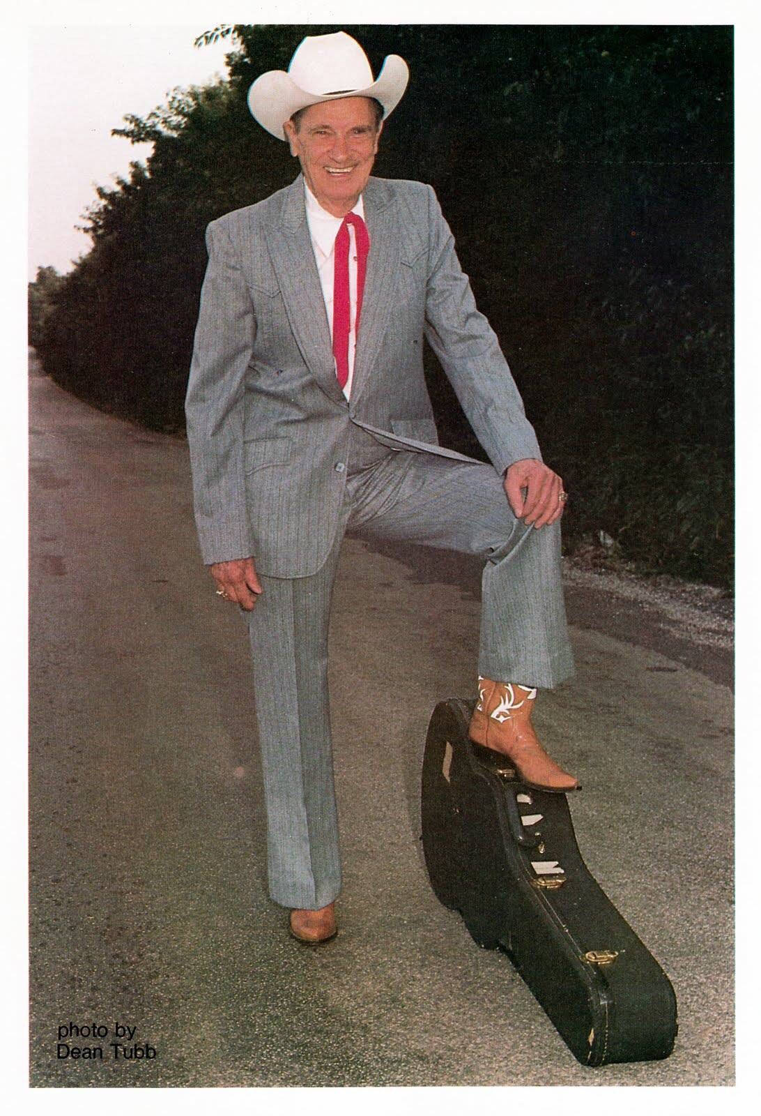 Ernest Tubb, gray suit, red tie, HD Phone Wallpaper