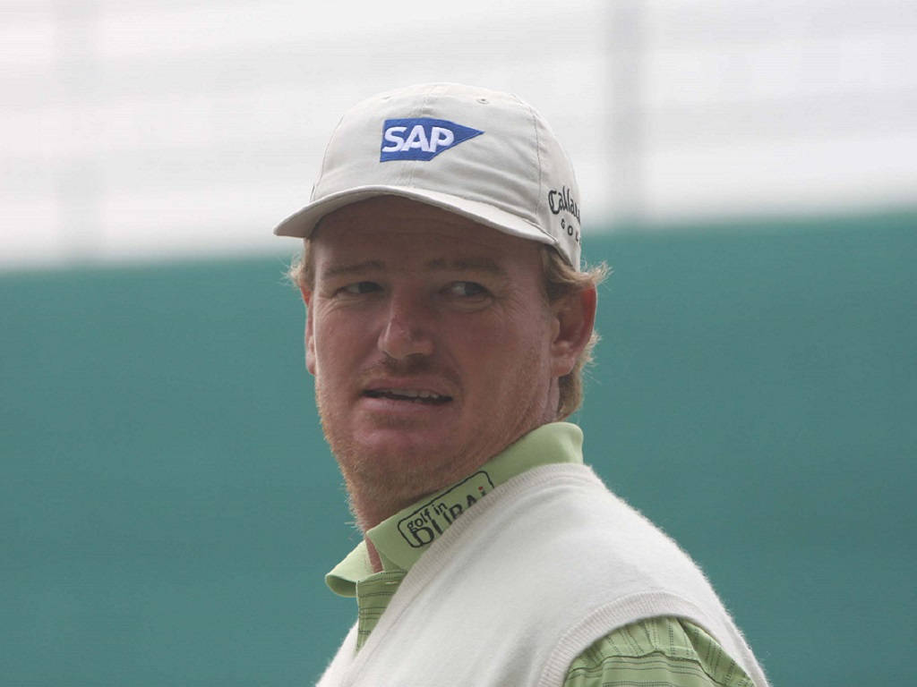 Ernie Els, white cap, vest, SD Desktop Wallpaper
