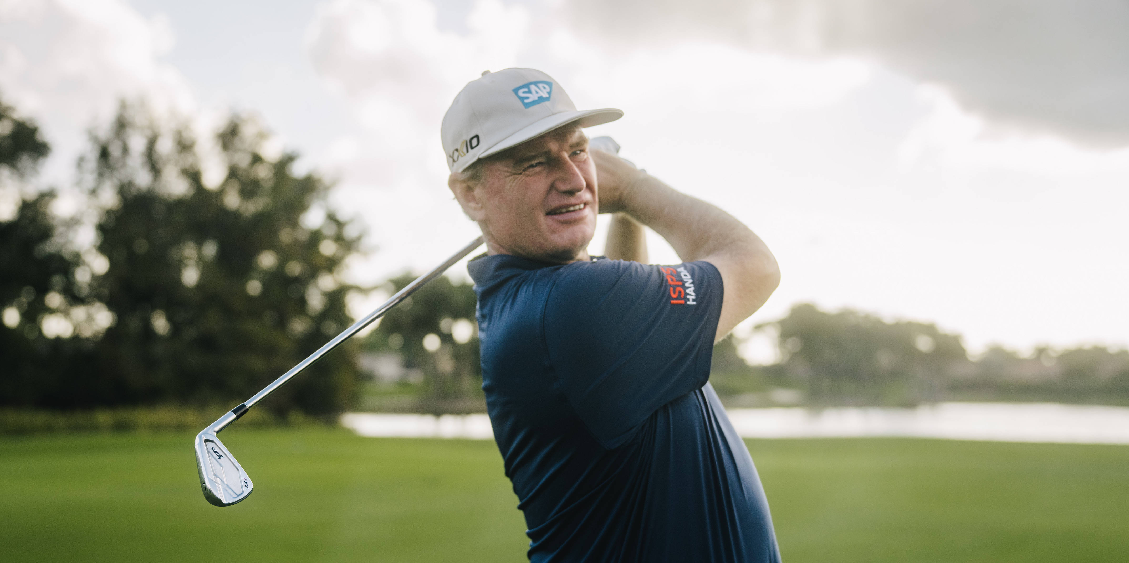 Ernie Els, golf course, lush green course, 4K Desktop Wallpaper