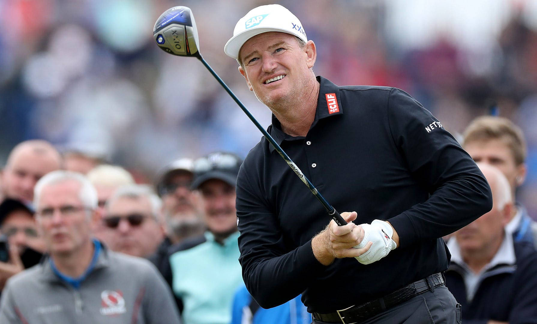Ernie Els, crowd, professional tournament, HD Desktop Wallpaper