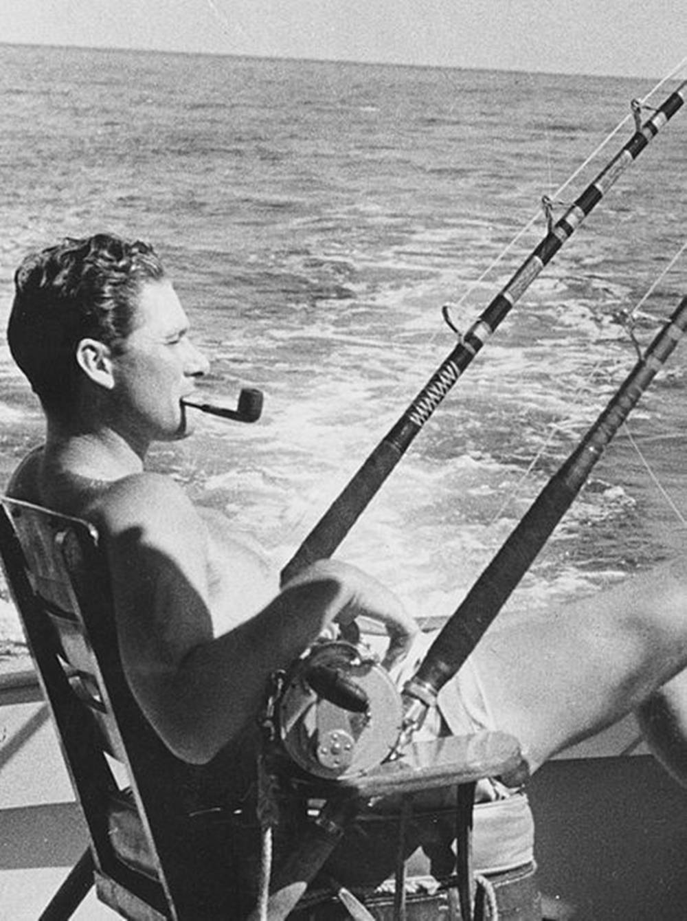 Errol Flynn, pipe, boat, HD Phone Wallpaper