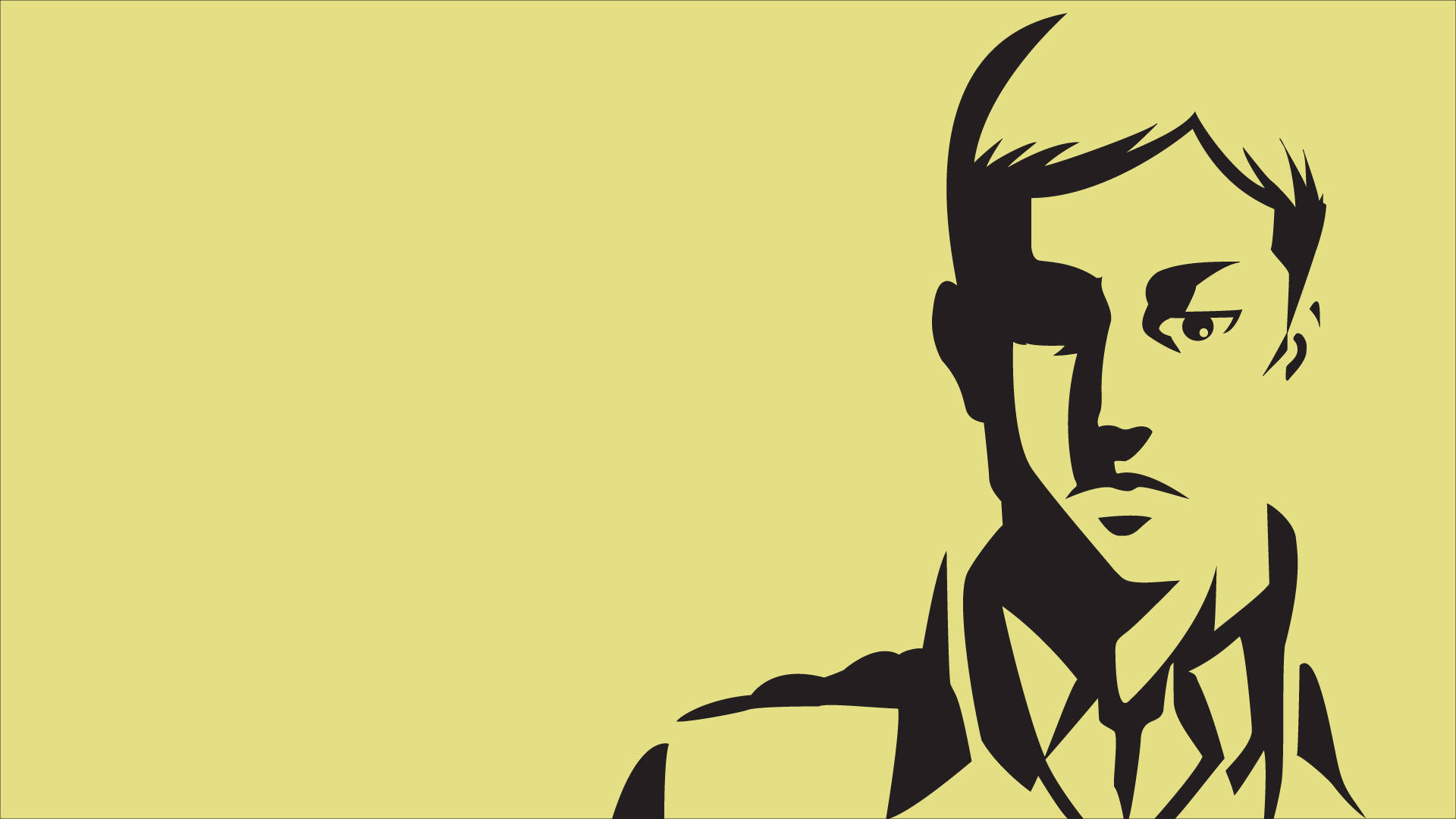 Erwin Smith, shadow art, black silhouette, Full HD Desktop Wallpaper
