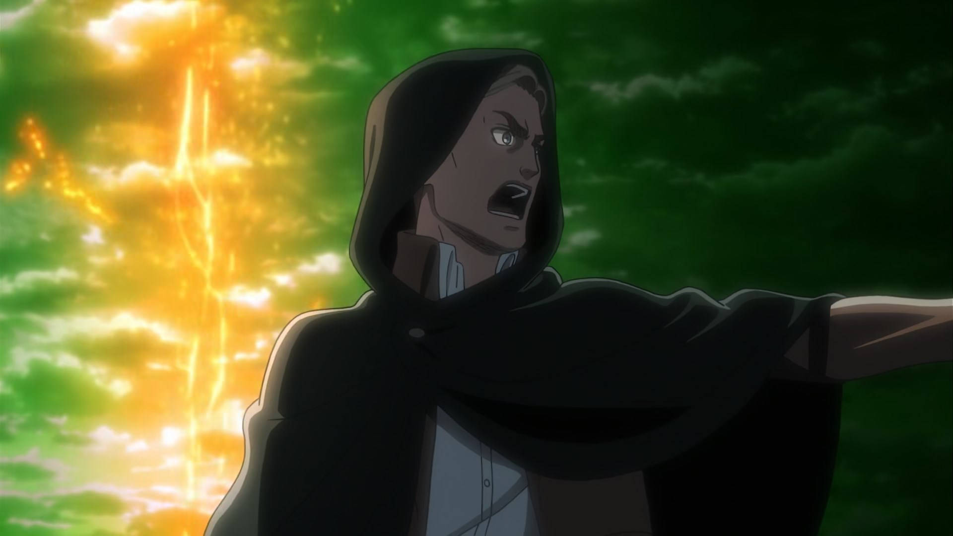 Erwin Smith, hoodie, dark hooded cloak, Full HD Desktop Wallpaper