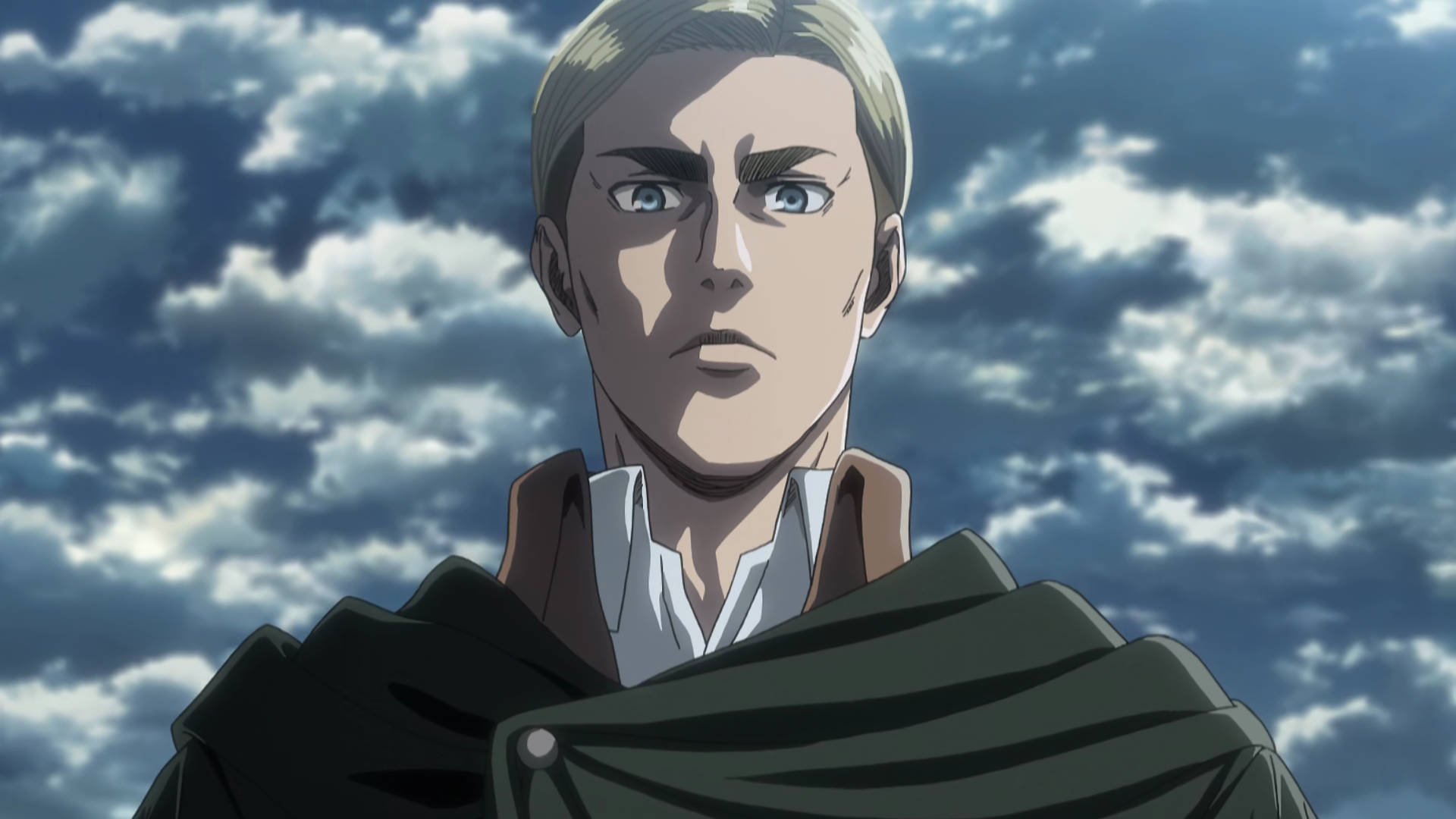 Erwin Smith, anime, blonde hair, Full HD Desktop Wallpaper