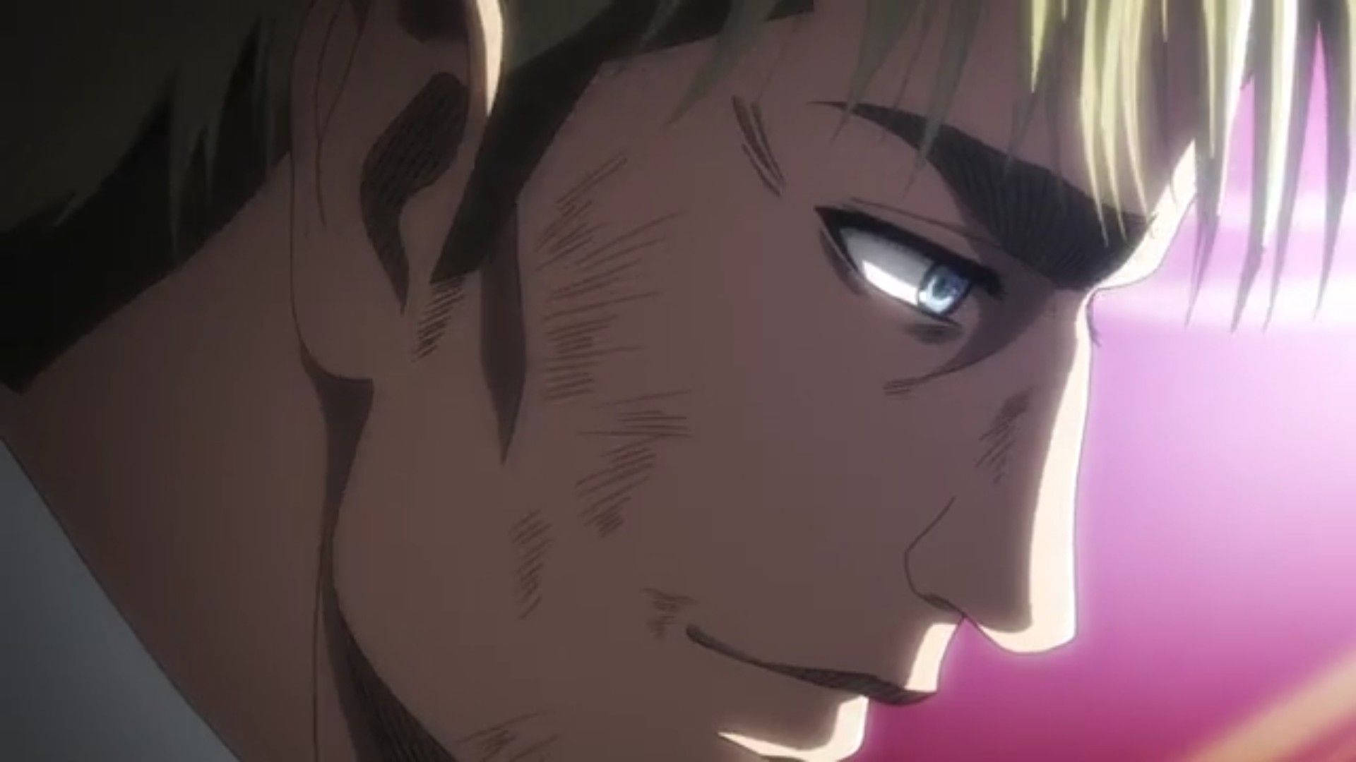 Erwin Smith, blonde man, intense blue eyes, Full HD Desktop Wallpaper
