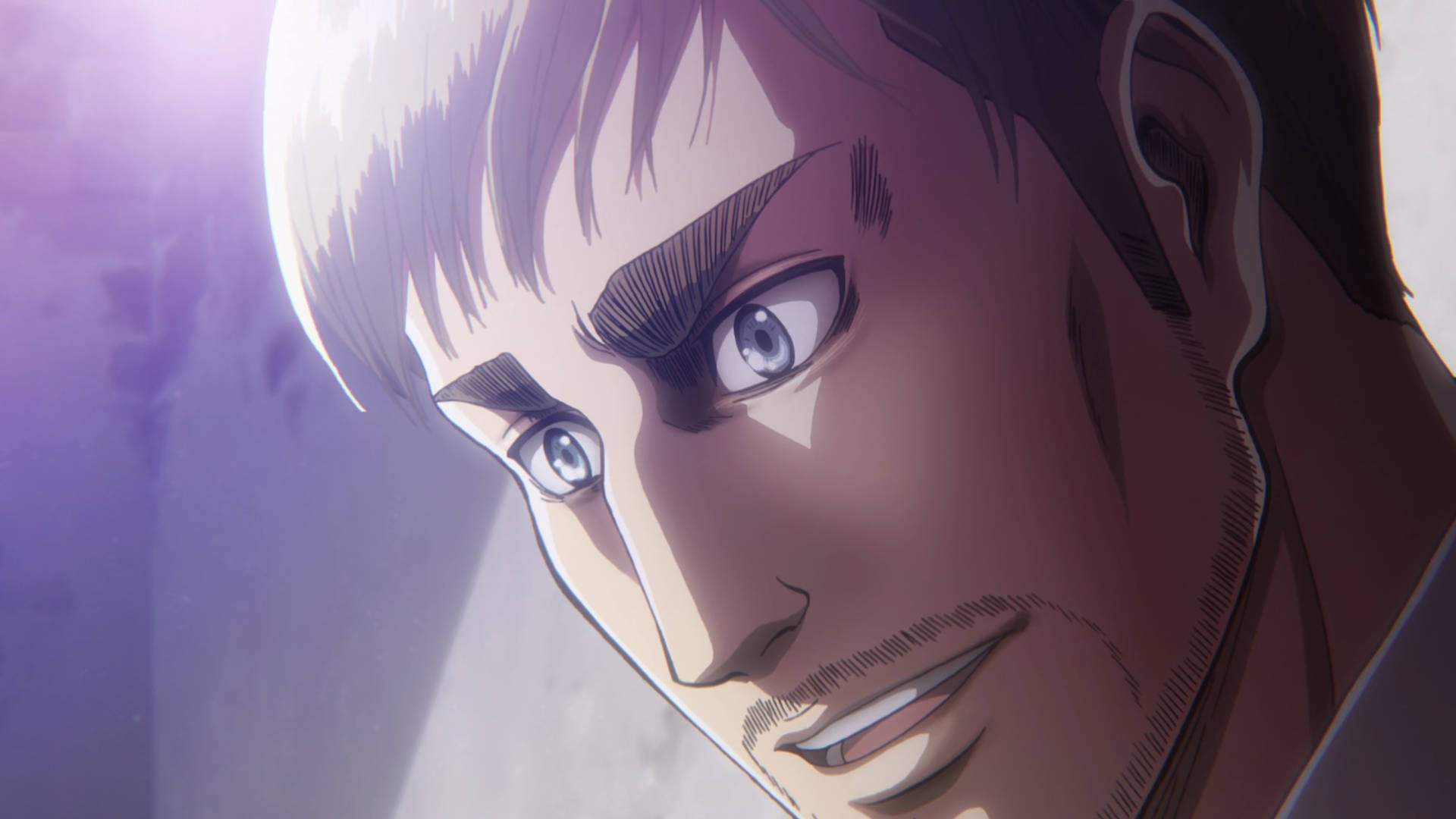 Erwin Smith, anime commander, intense blue eyes, Full HD Desktop Wallpaper