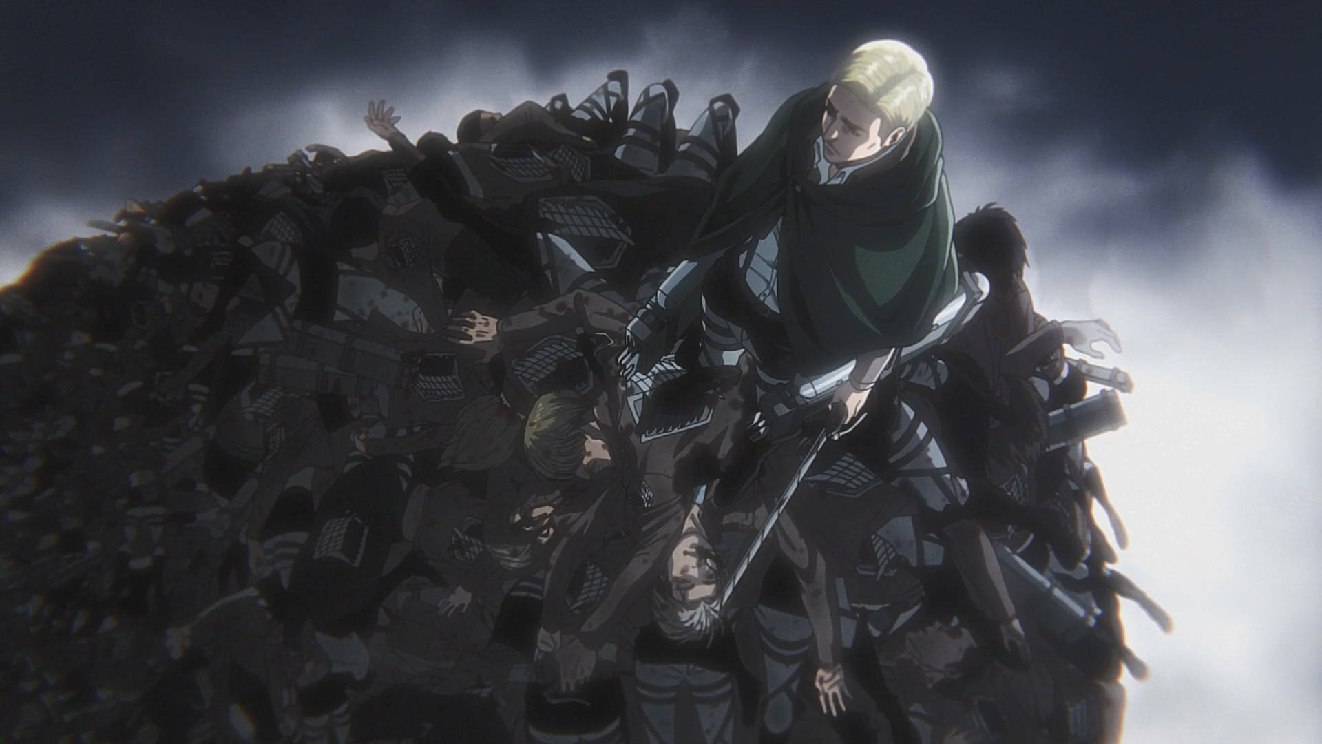 Erwin Smith, anime, blonde-haired, Full HD Desktop Wallpaper