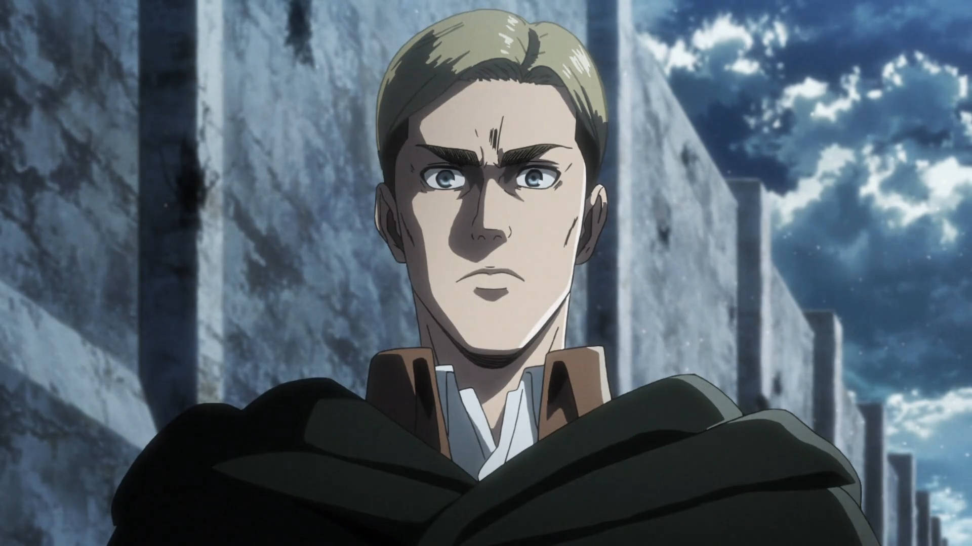 Erwin Smith, anime, blonde hair, Full HD Desktop Wallpaper