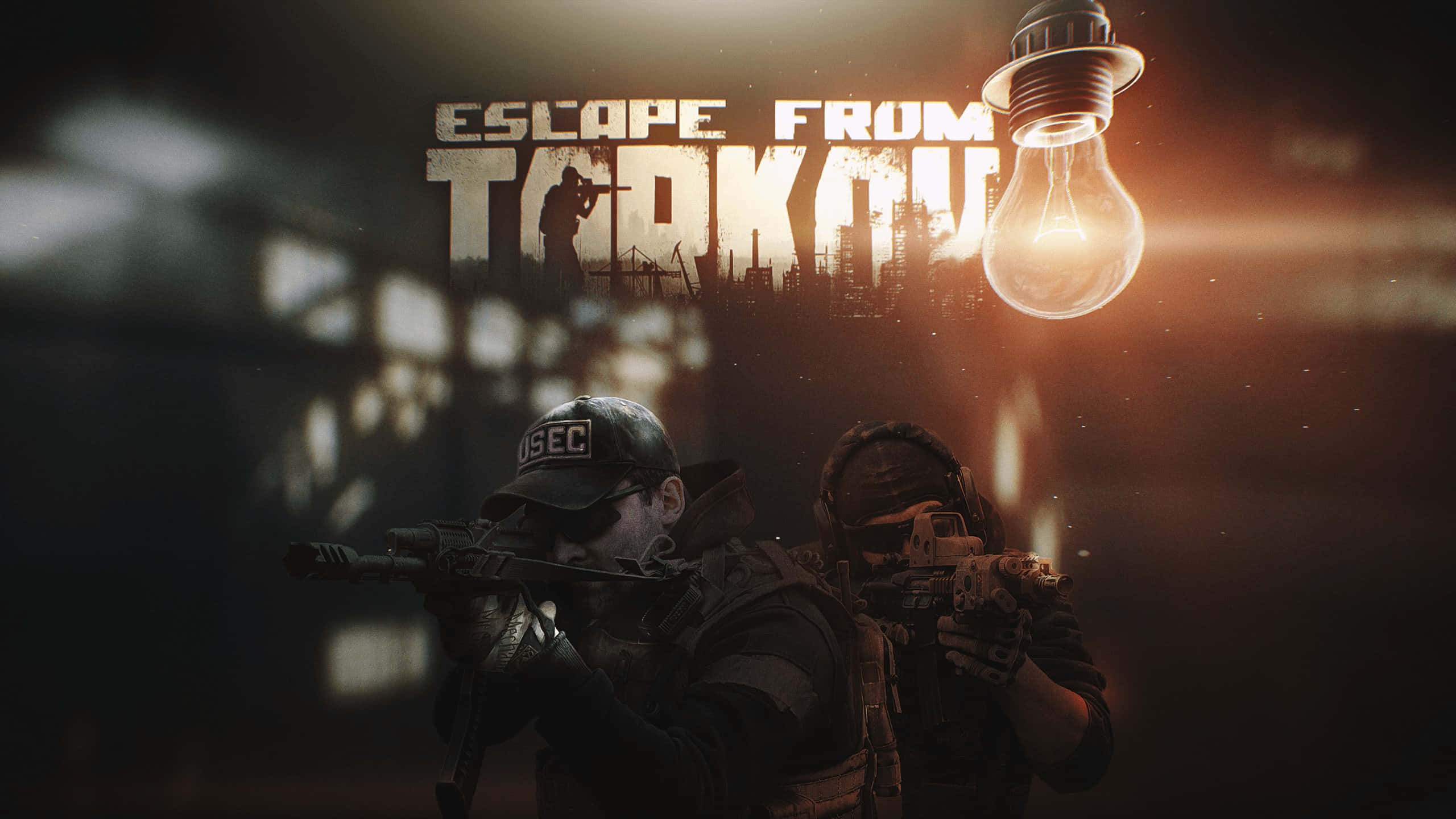 Escape From Tarkov, tactical gear, glowing lightbulb, 2K Desktop Wallpaper