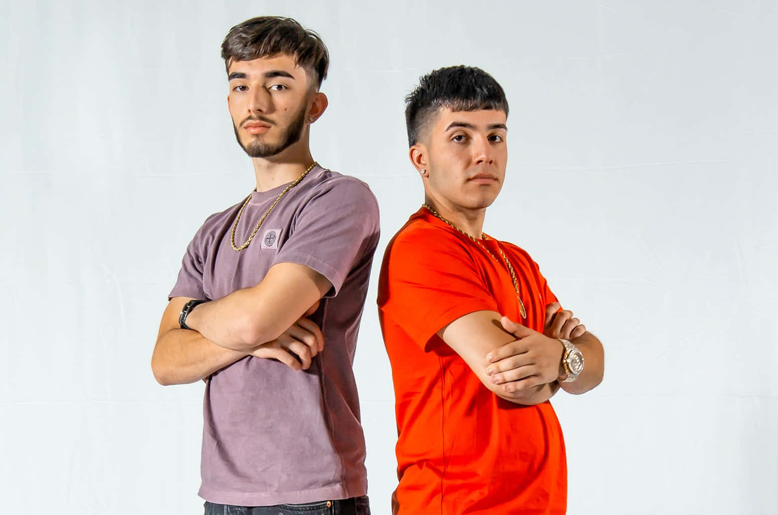 Eslabon Armado, live on stage, two young men, HD Desktop Wallpaper