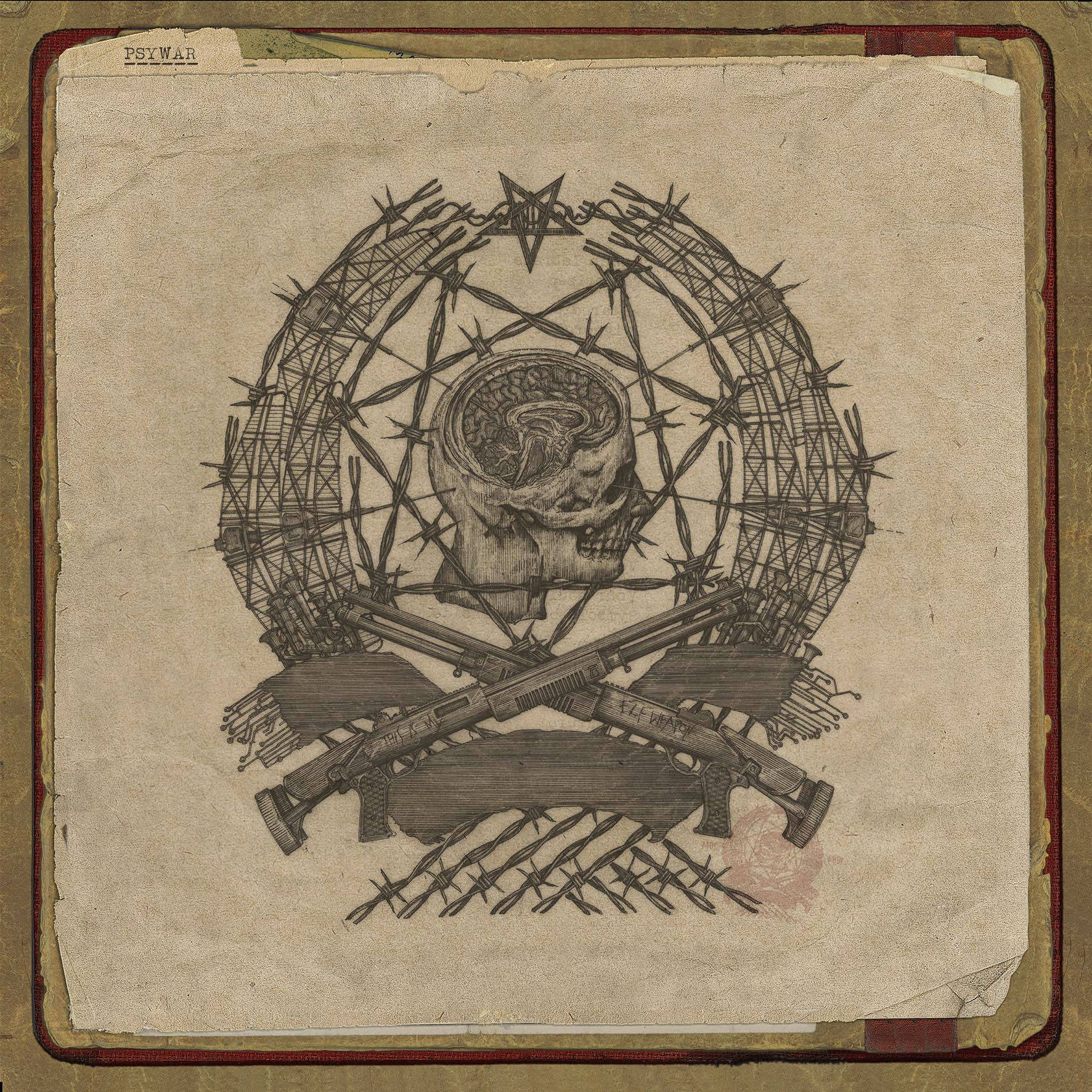 esoteric symbol, parchment paper, skull, HD Desktop Wallpaper
