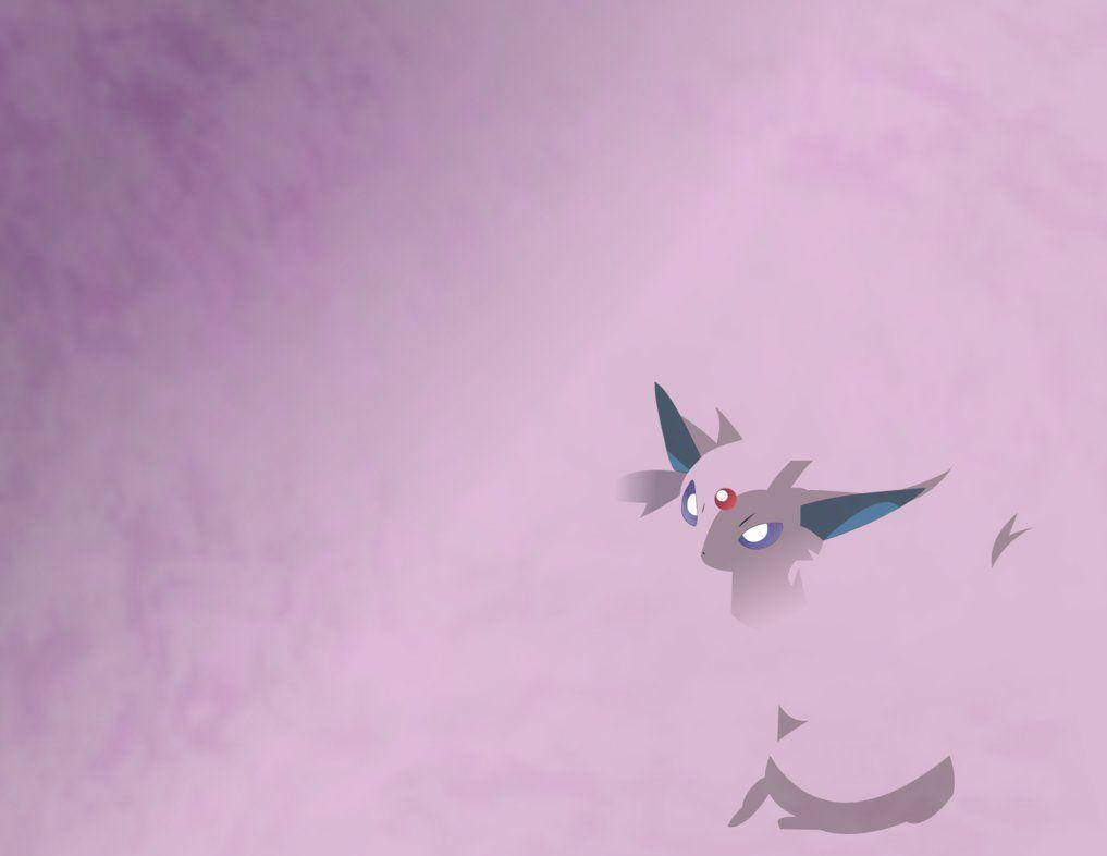 Espeon, lilac aesthetic, blue eyes, SD Desktop Wallpaper