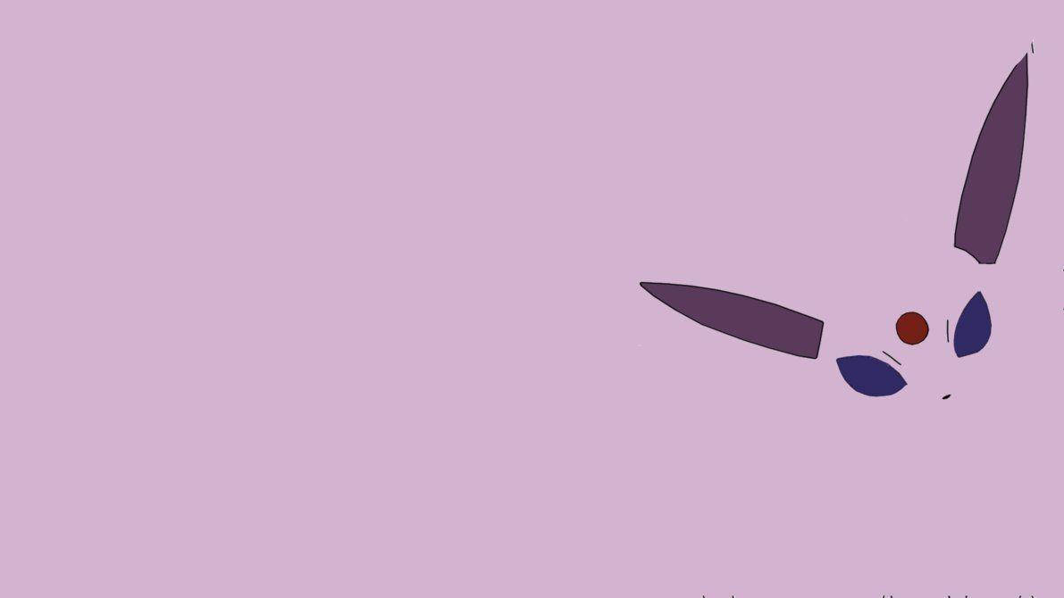 Espeon, purple Eevee, lavender background, SD Desktop Wallpaper