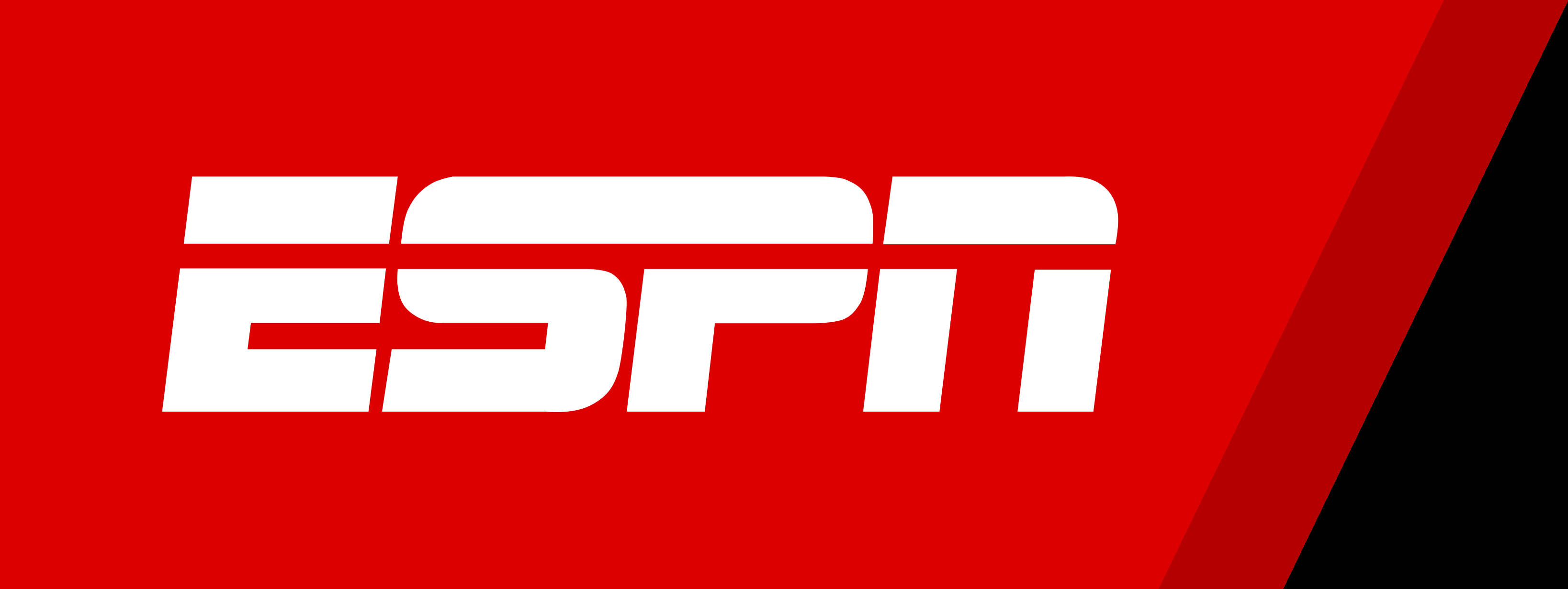 ESPN, slanted shape, white logo, 2K Desktop Wallpaper