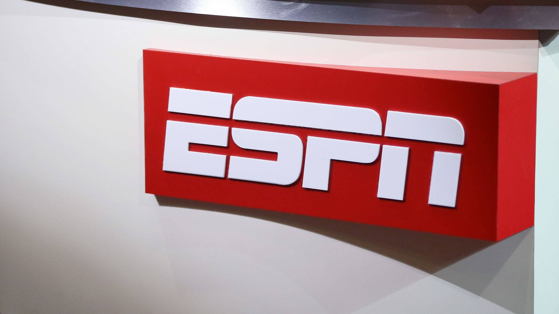 ESPN, red, white, Full HD Desktop Wallpaper