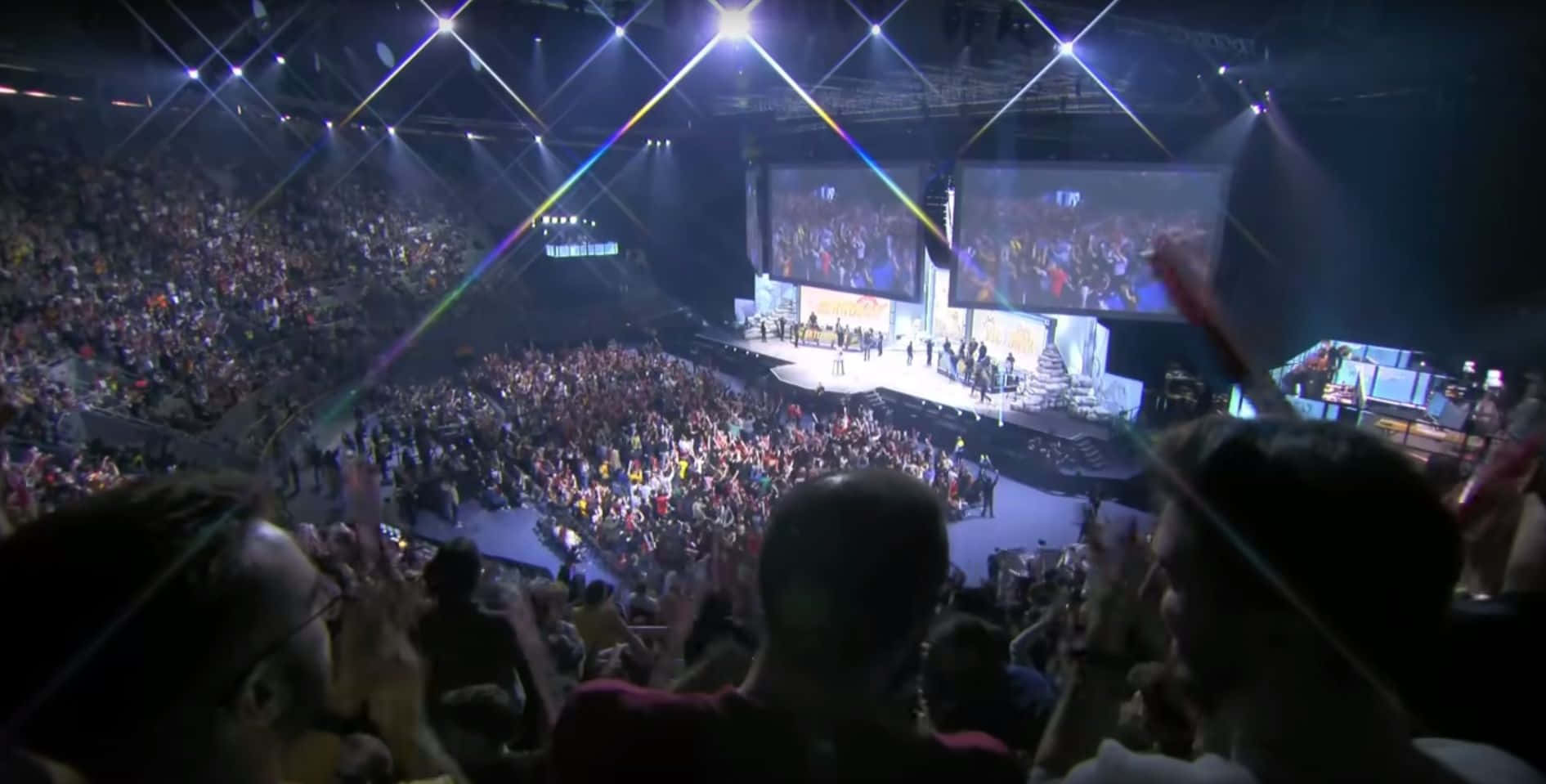 Esports, arena, crowd, HD Desktop Wallpaper