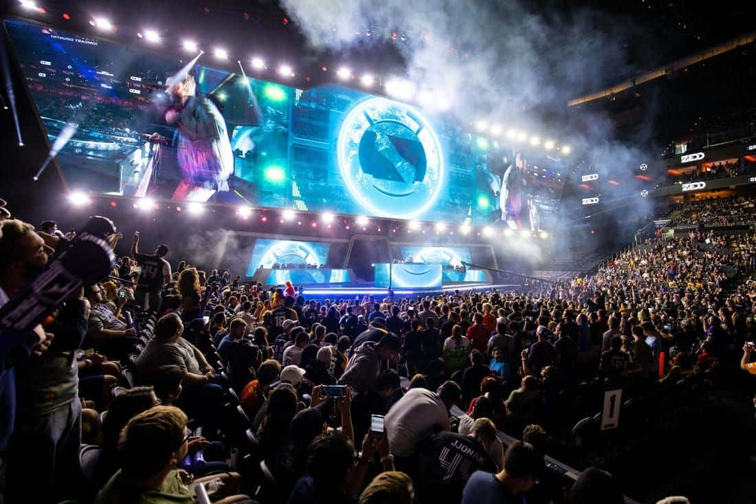 esports, arena, night, SD Desktop Wallpaper