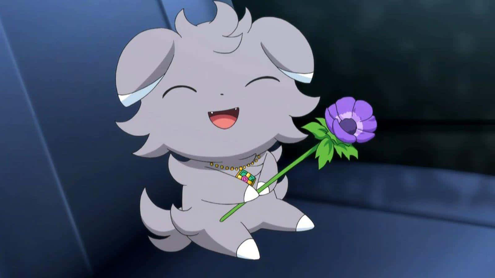 Espurr, gray, anime, HD Desktop Wallpaper